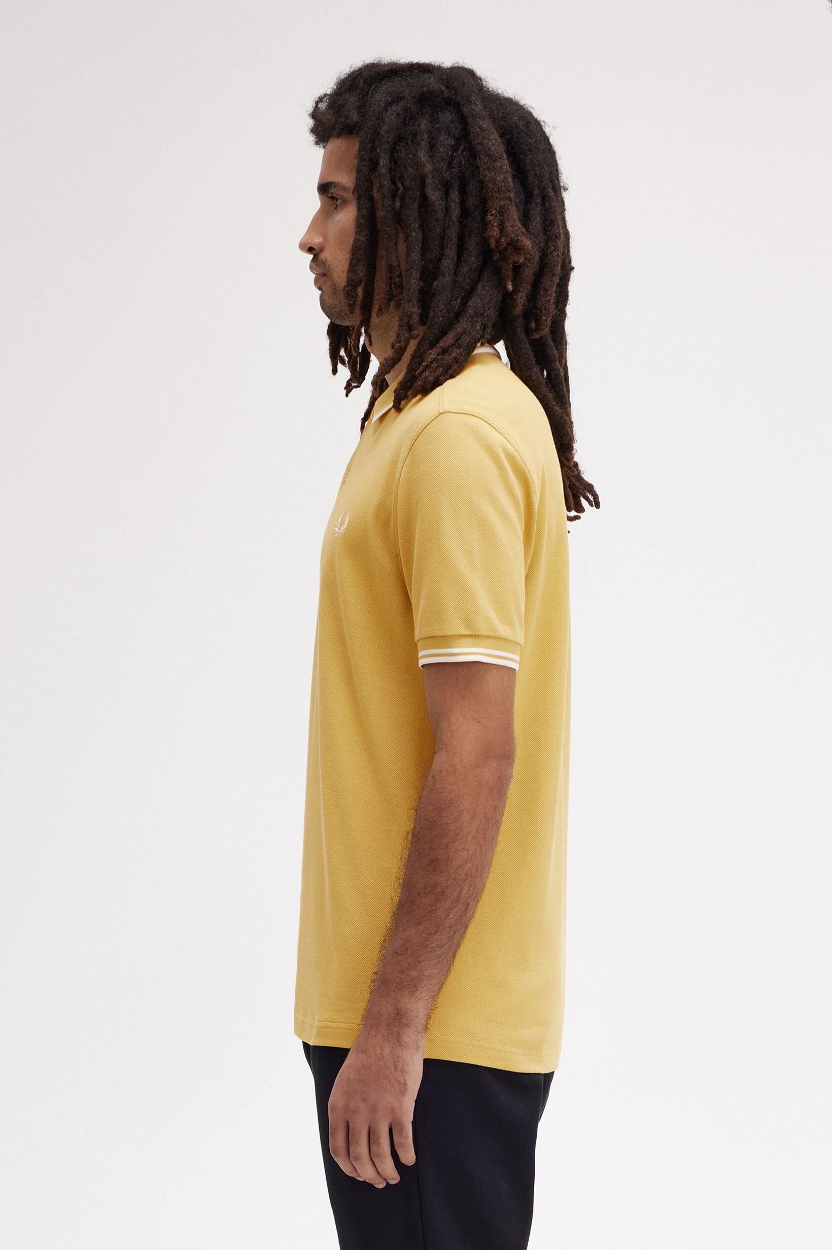 Polo original  'Twin Tipped Fred Perry Shirt' Amarelo-2