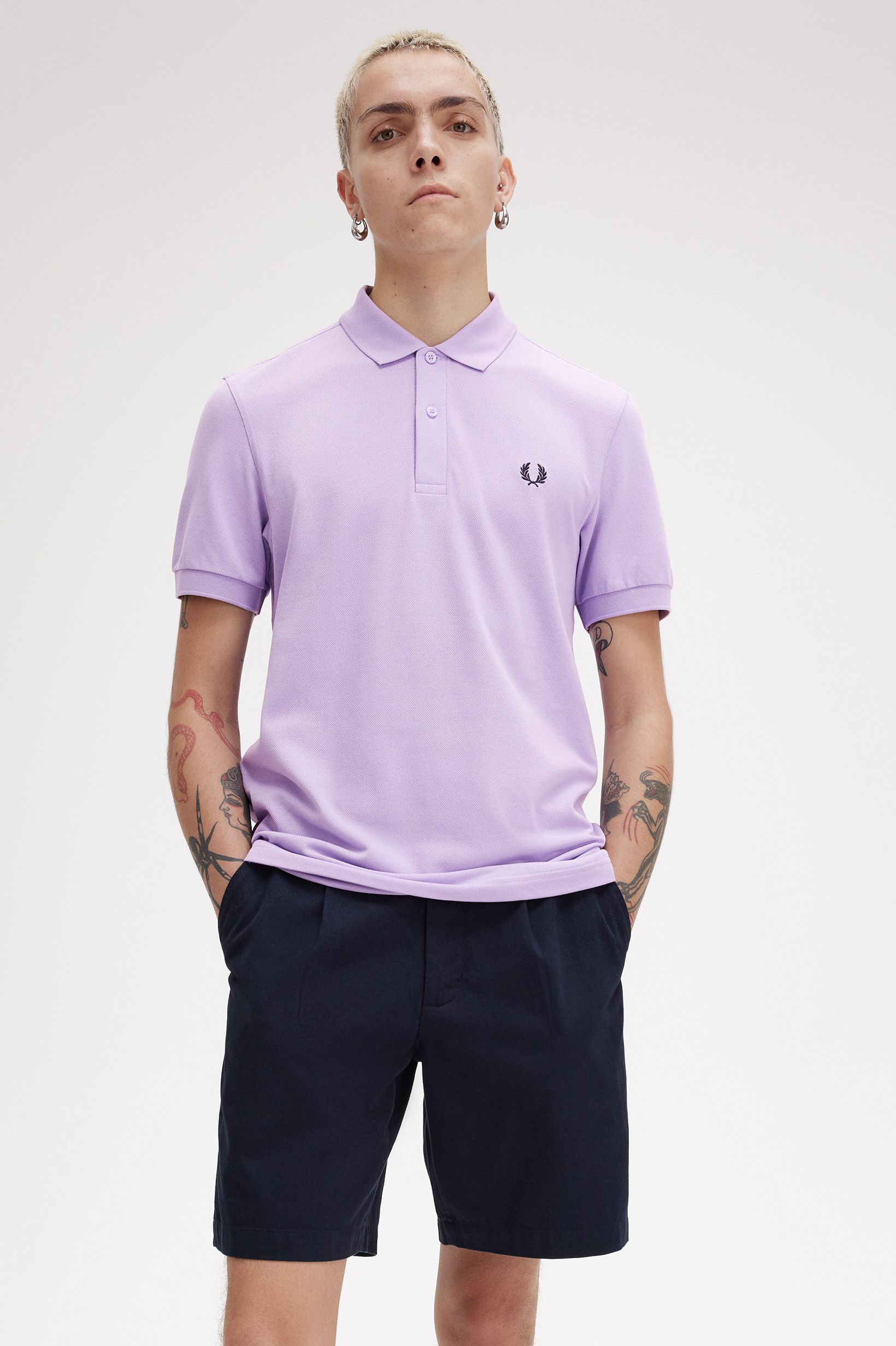 Polo Fred Perry 'M6000' Lilás-1