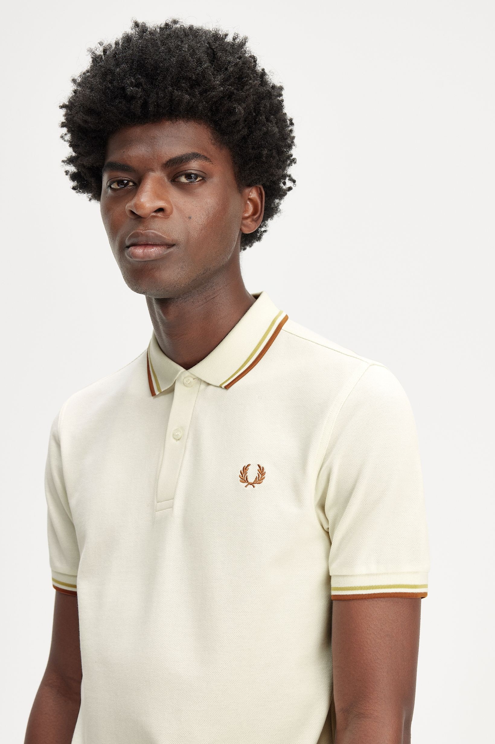 Polo original  'Twin Tipped Fred Perry Shirt' Cru-2