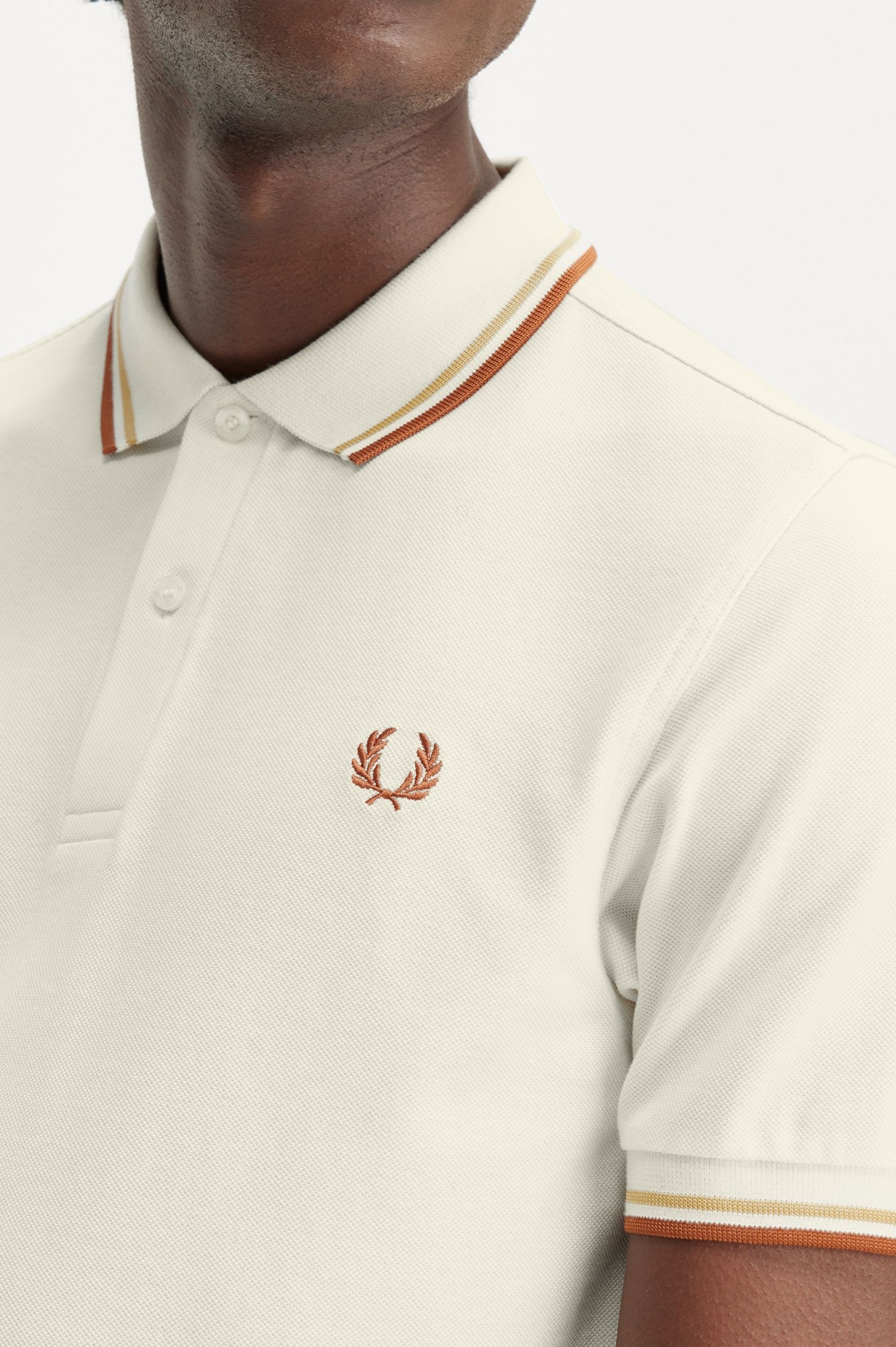 Polo original  'Twin Tipped Fred Perry Shirt' Cru-3