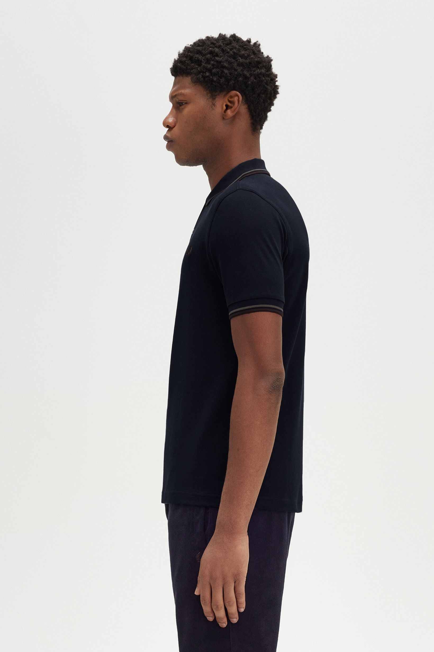 Polo original  'Twin Tipped Fred Perry Shirt' Azul-marinho-2
