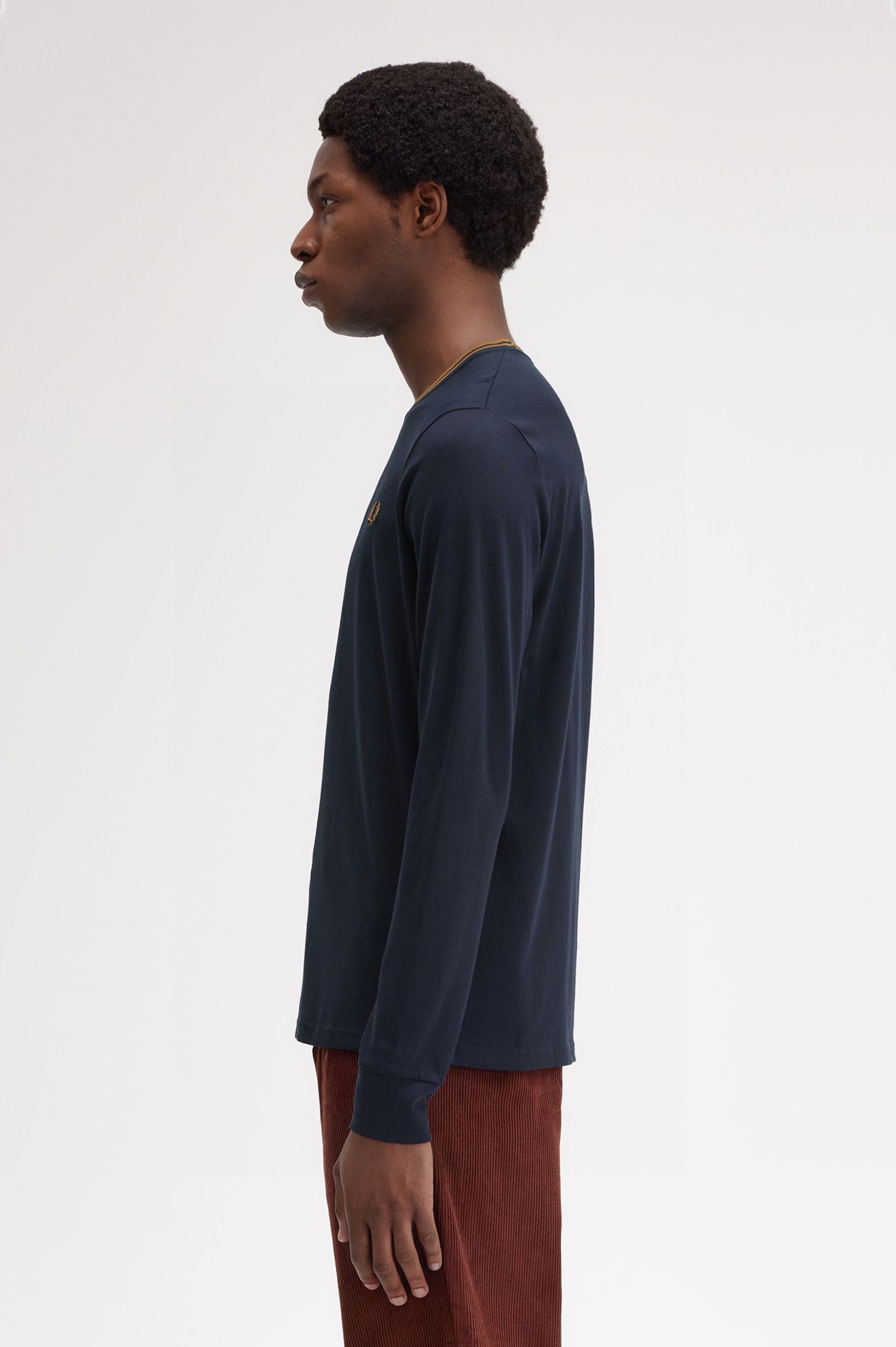 T-Shirt de manga comprida 'Twin Tipped' Azul-marinho-2