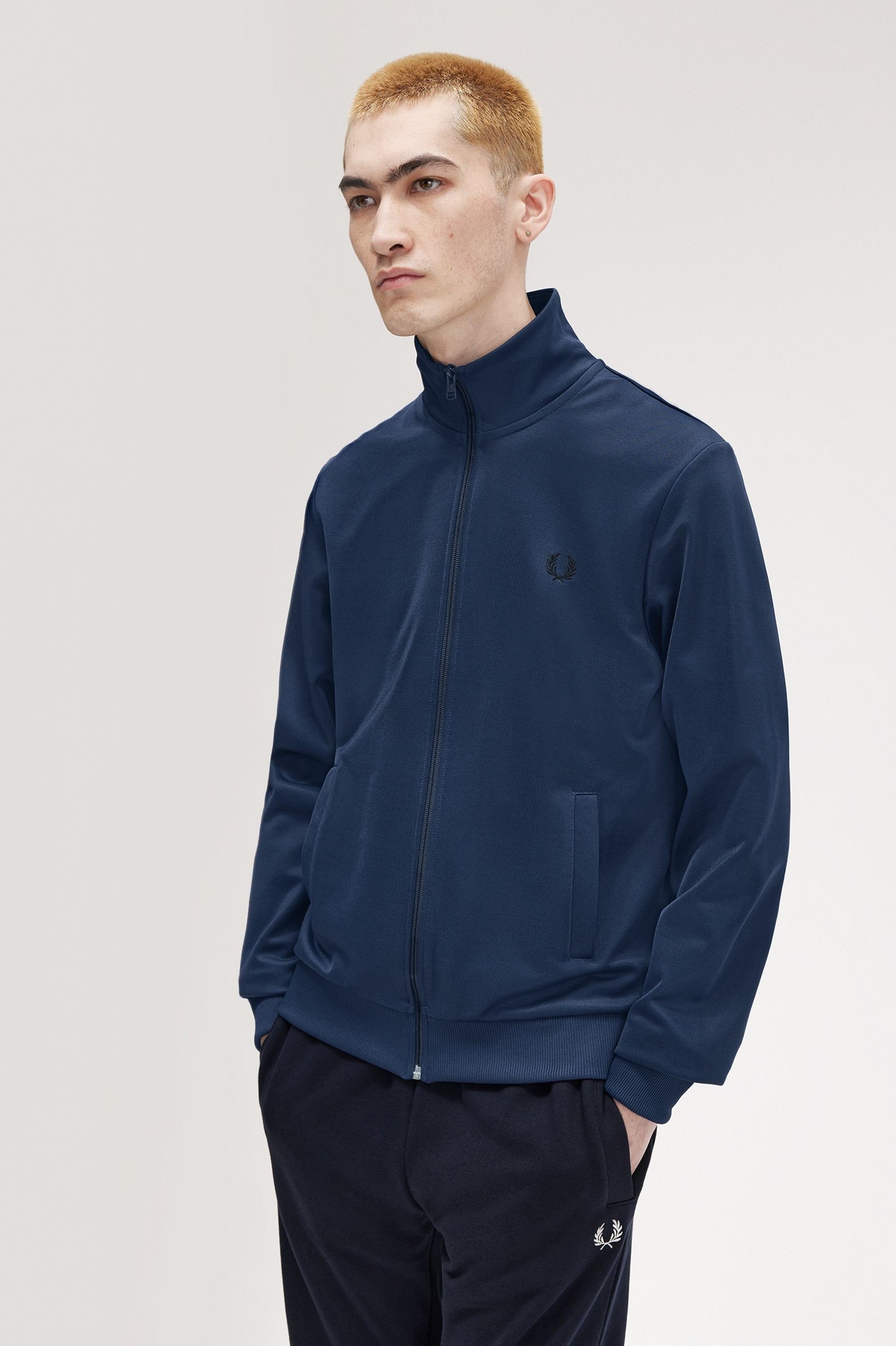 Casaco de fato de treino Fred Perry Azul-1
