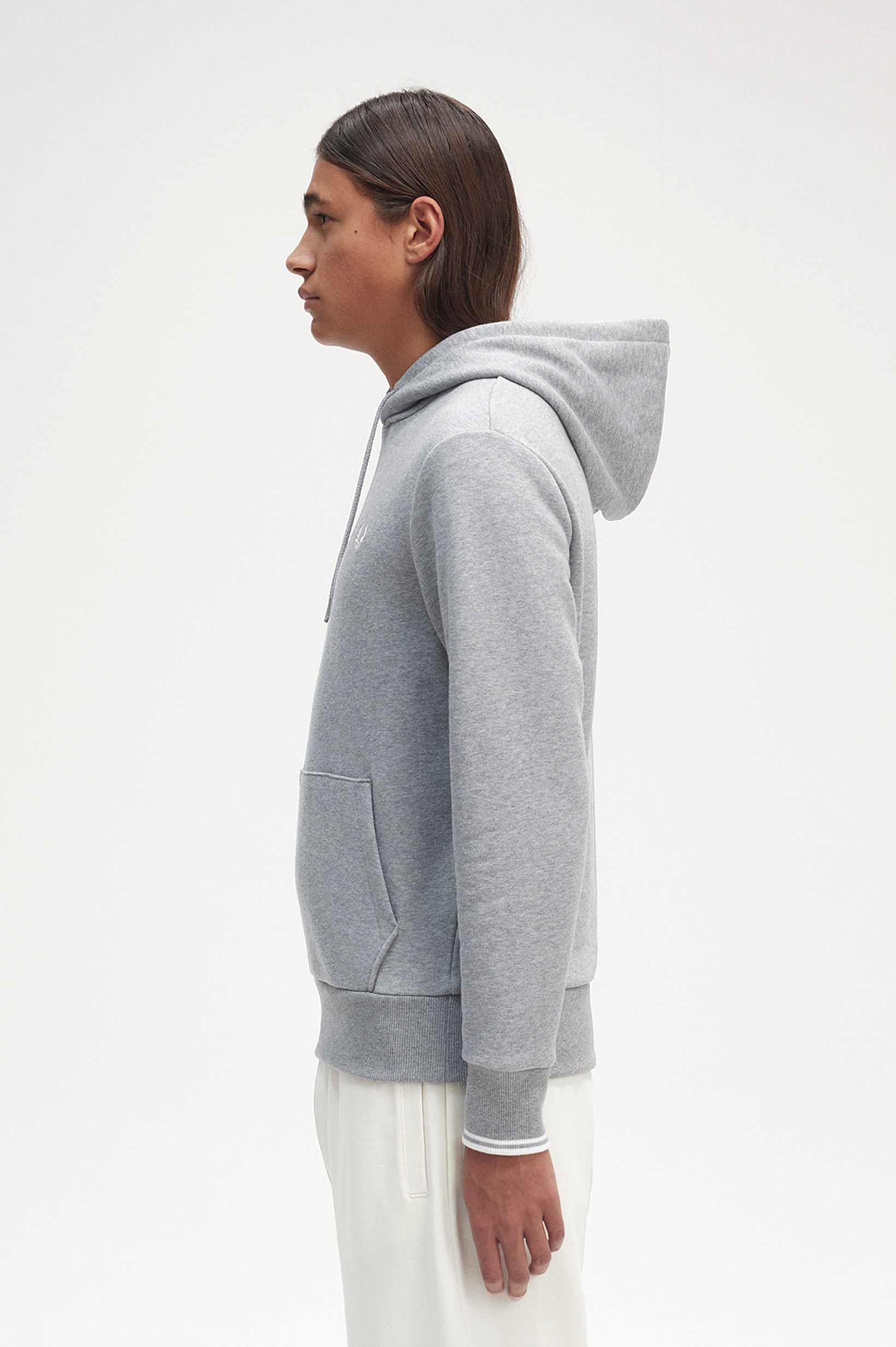 Sweatshirt com capuz Cinzento-claro-2