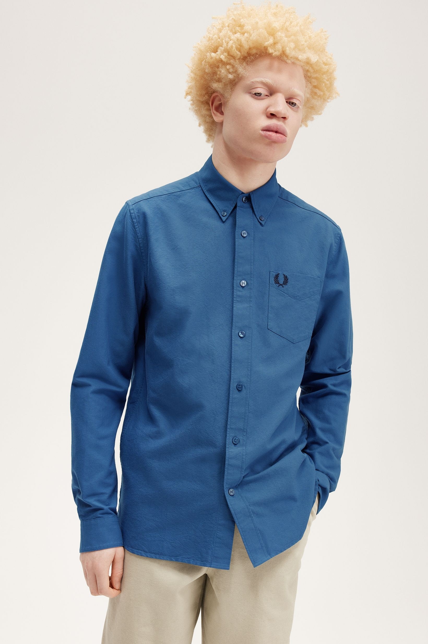 Camisa 'Oxford' Azul-1