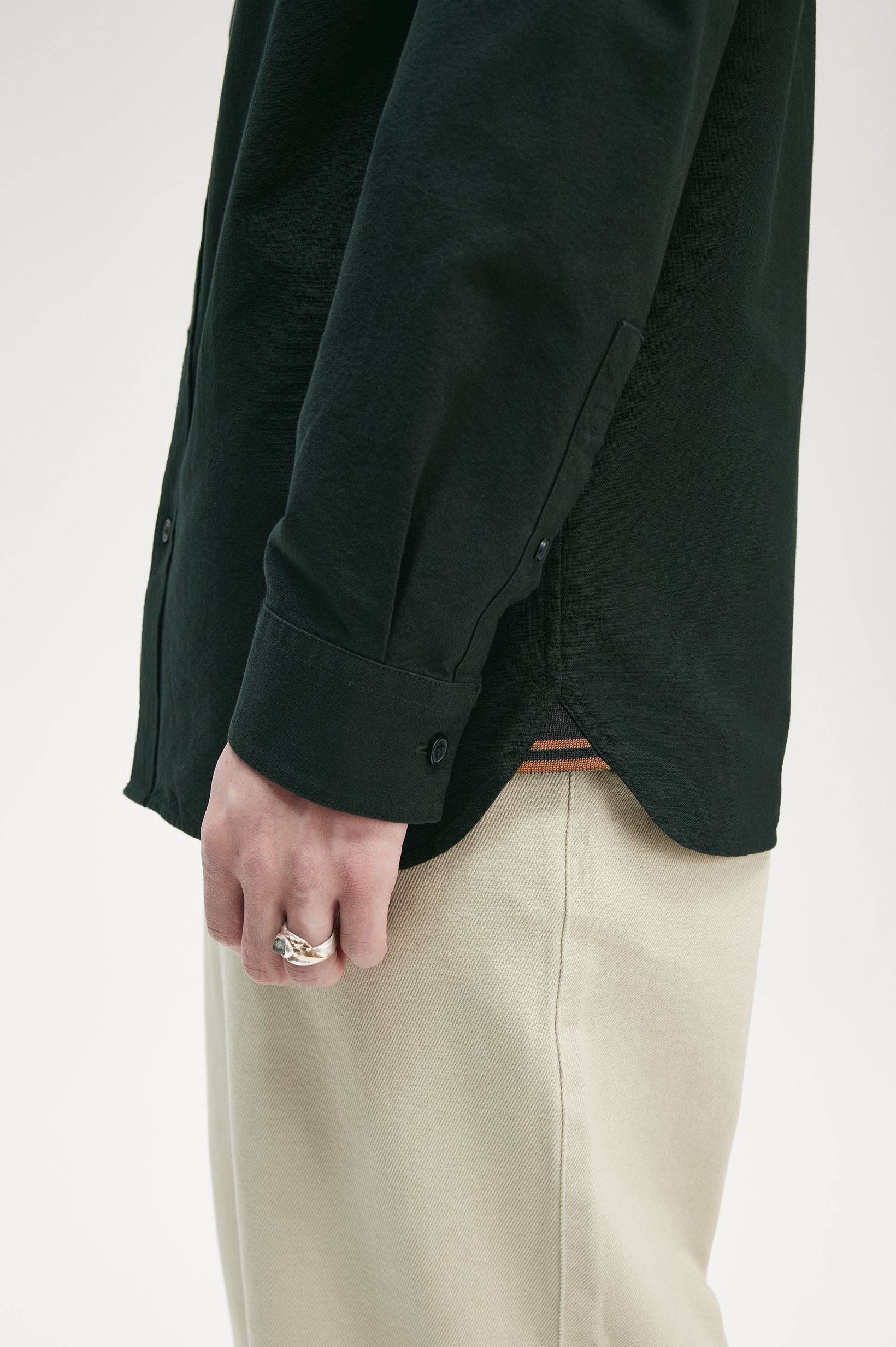 Camisa 'Oxford' Verde-escuro-2