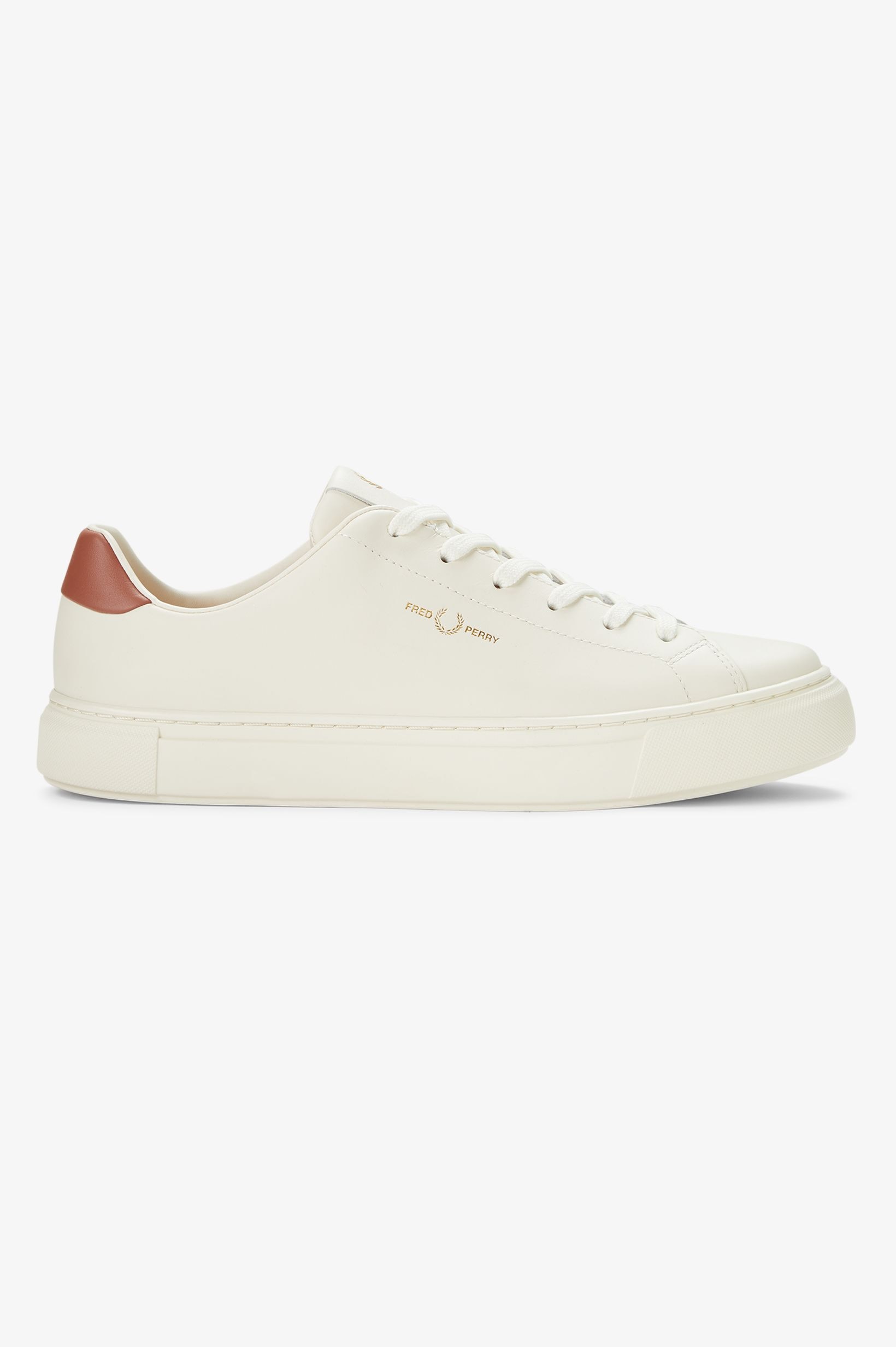 Sapatilhas unisexo 'B71' em pele Fred Perry Cru-1