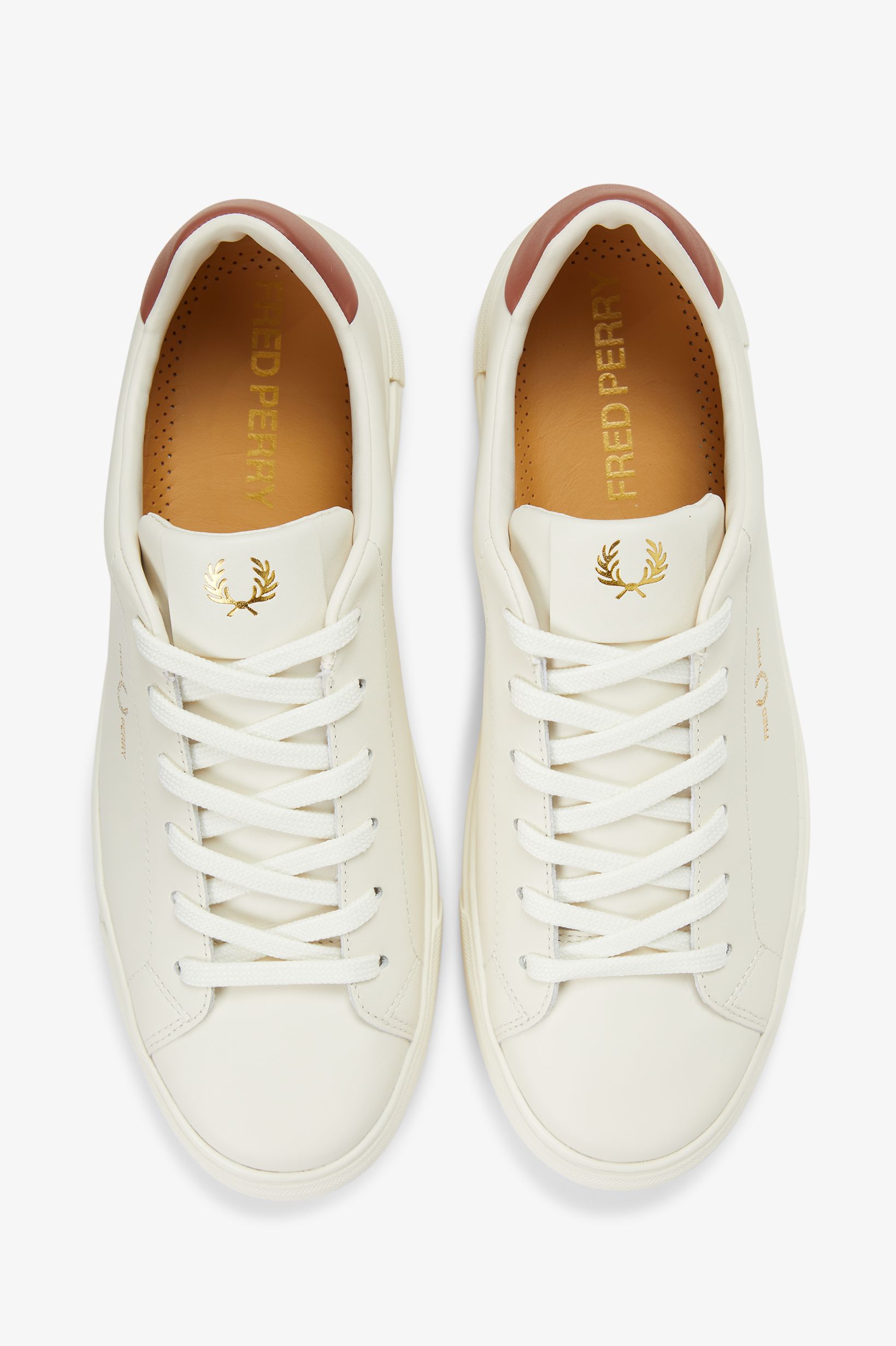 Sapatilhas unisexo 'B71' em pele Fred Perry Cru-2