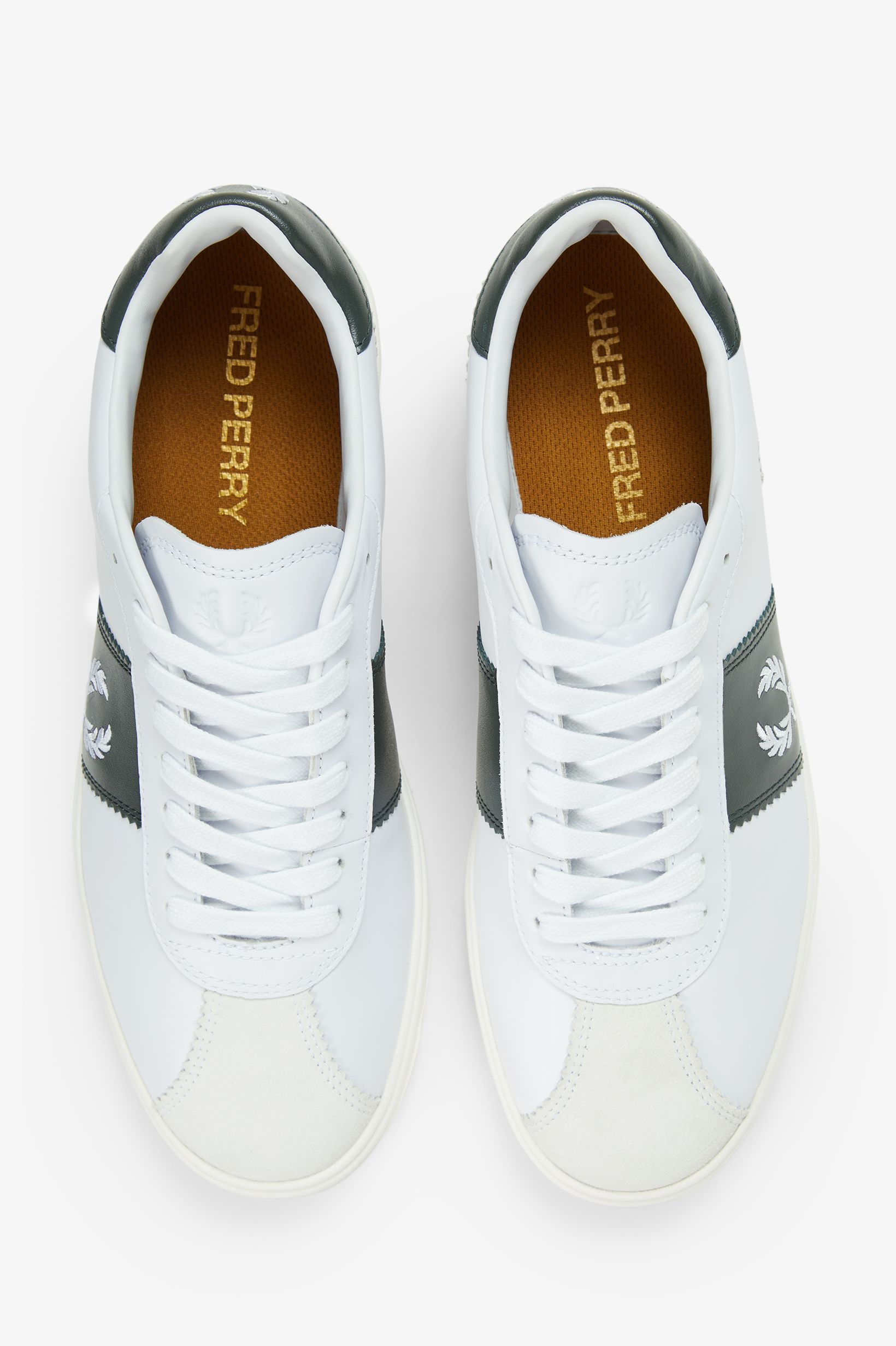 Sapatilhas Unisexo 'B4' em pele Fred Perry Cru-2