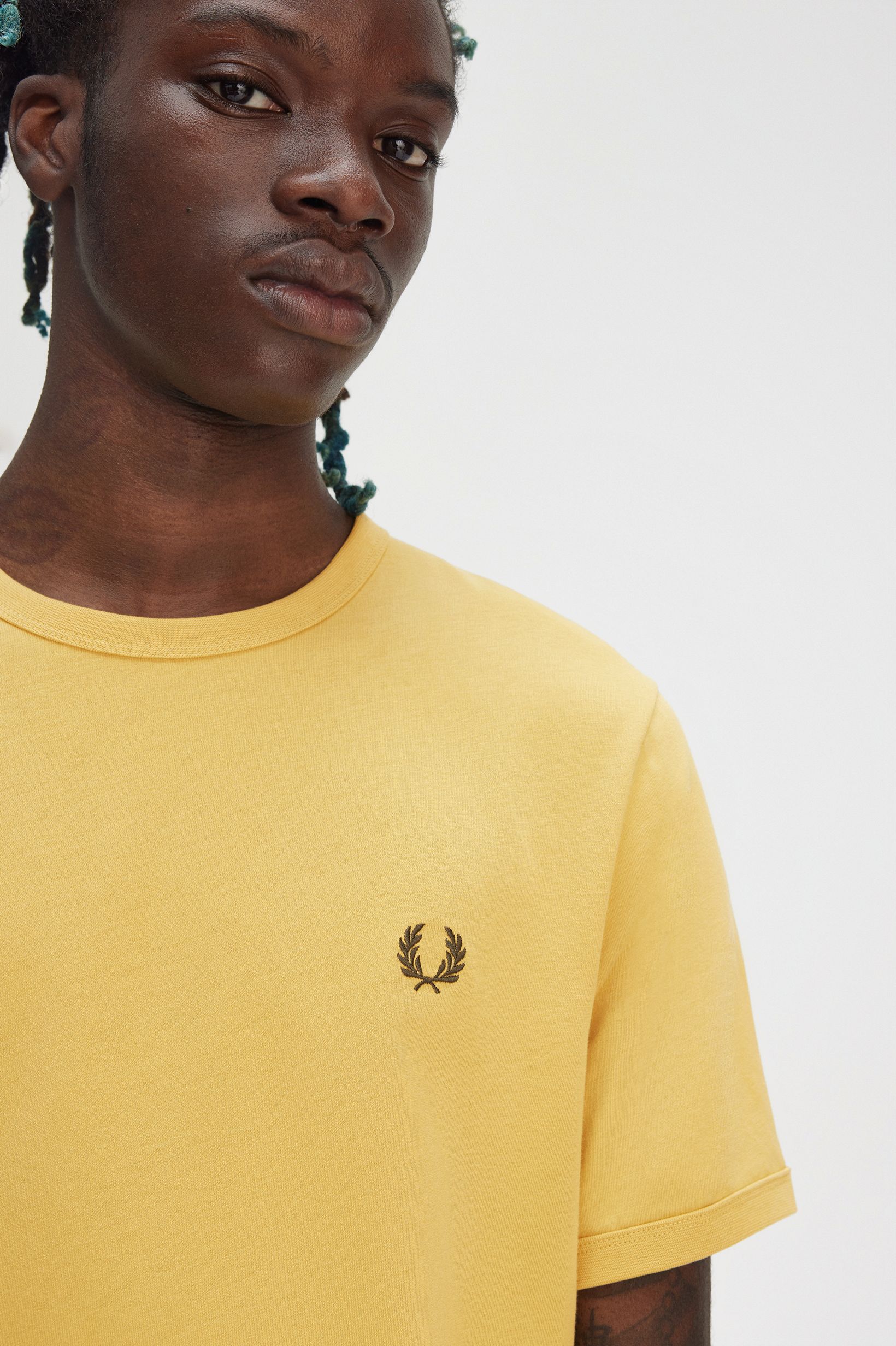 T-Shirt 'Ringer' Amarelo-3