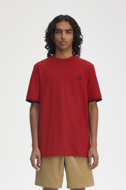 Imagem 0 de T-Shirt 'Tipped Cuff Pique'