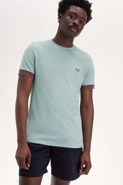 Imagem 0 de T-Shirt 'Striped Cuff'