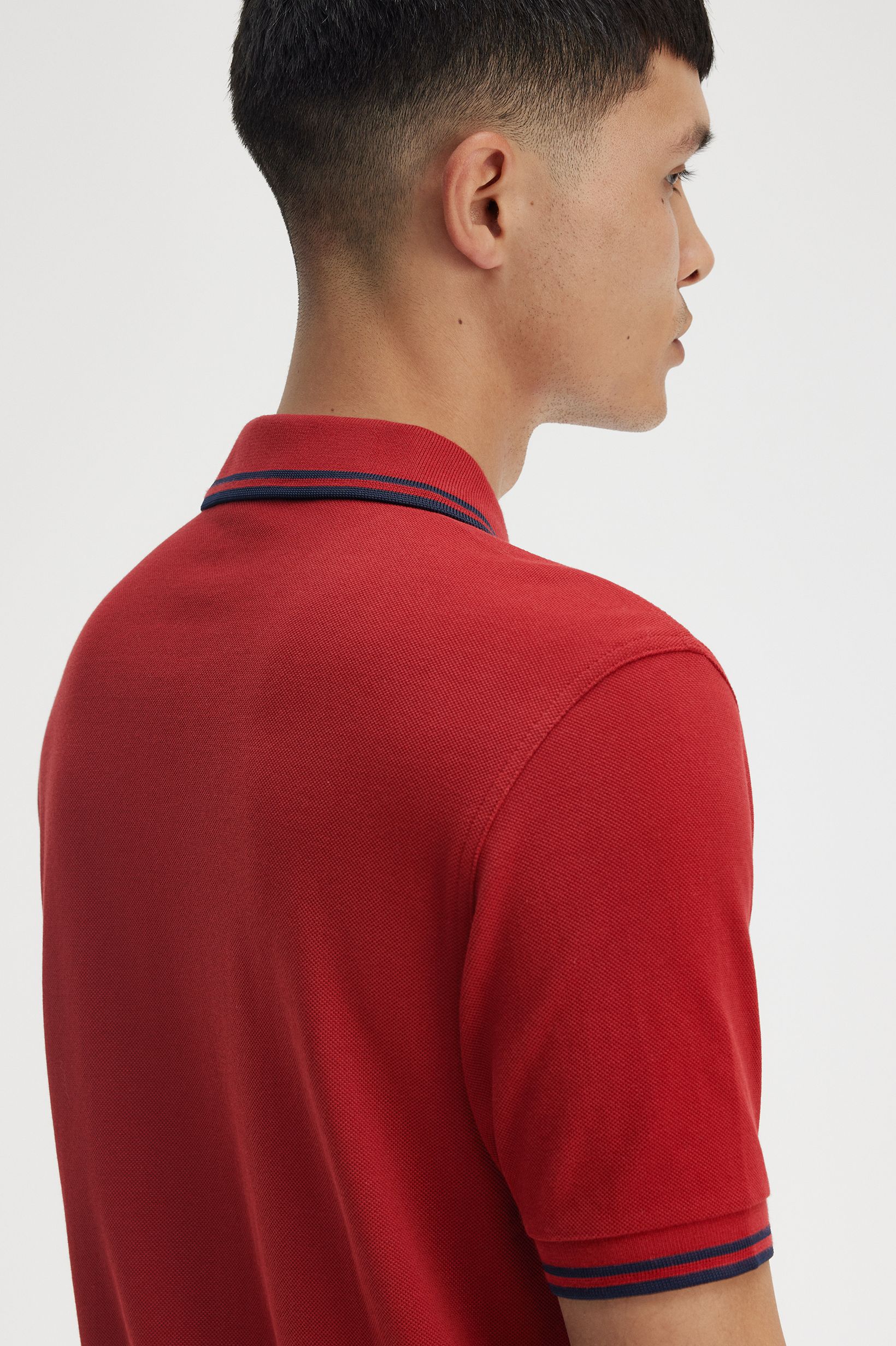 Polo original  'Twin Tipped Fred Perry Shirt' Vermelho-2