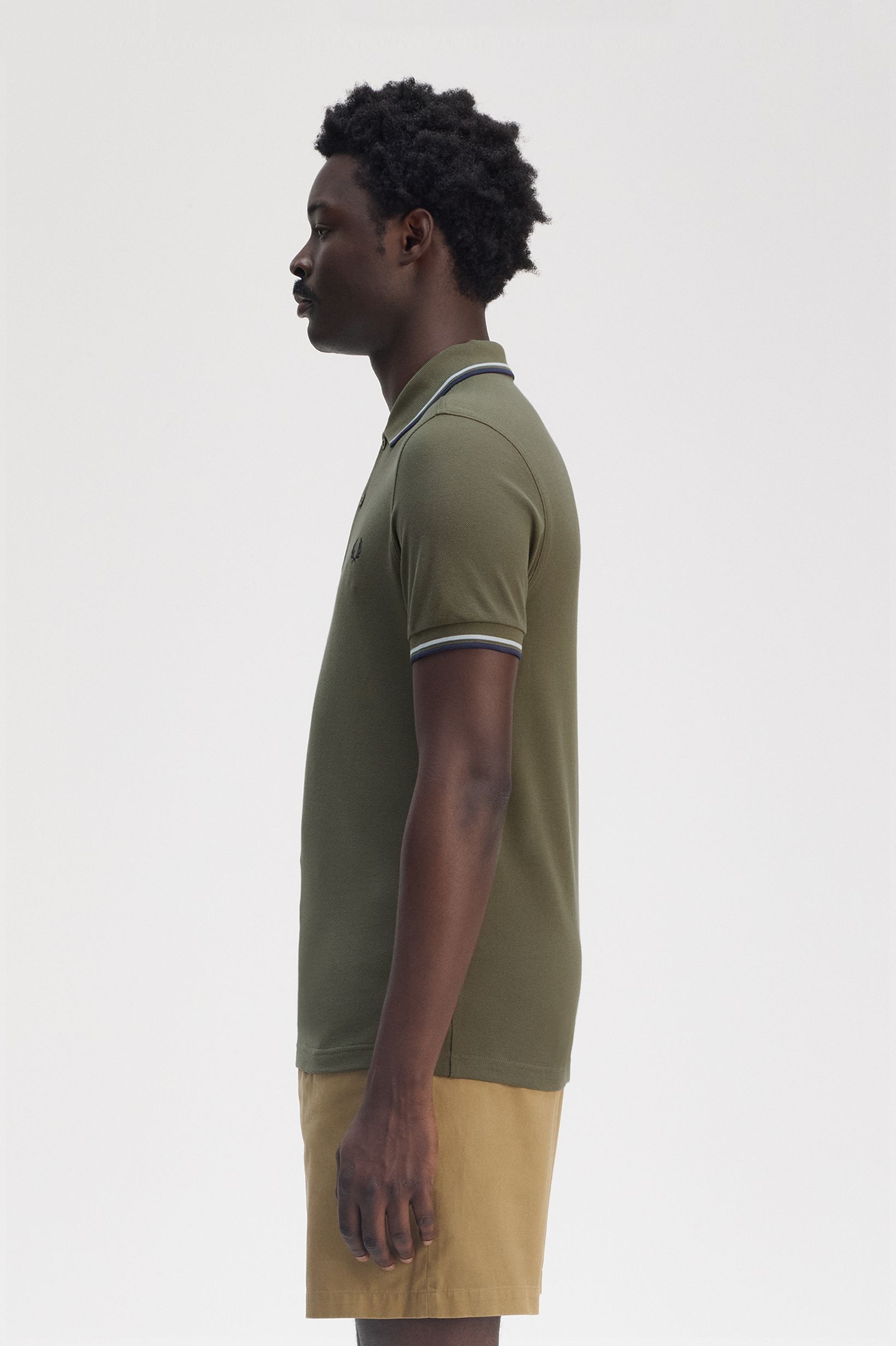 Polo original  'Twin Tipped Fred Perry Shirt' Verde-2