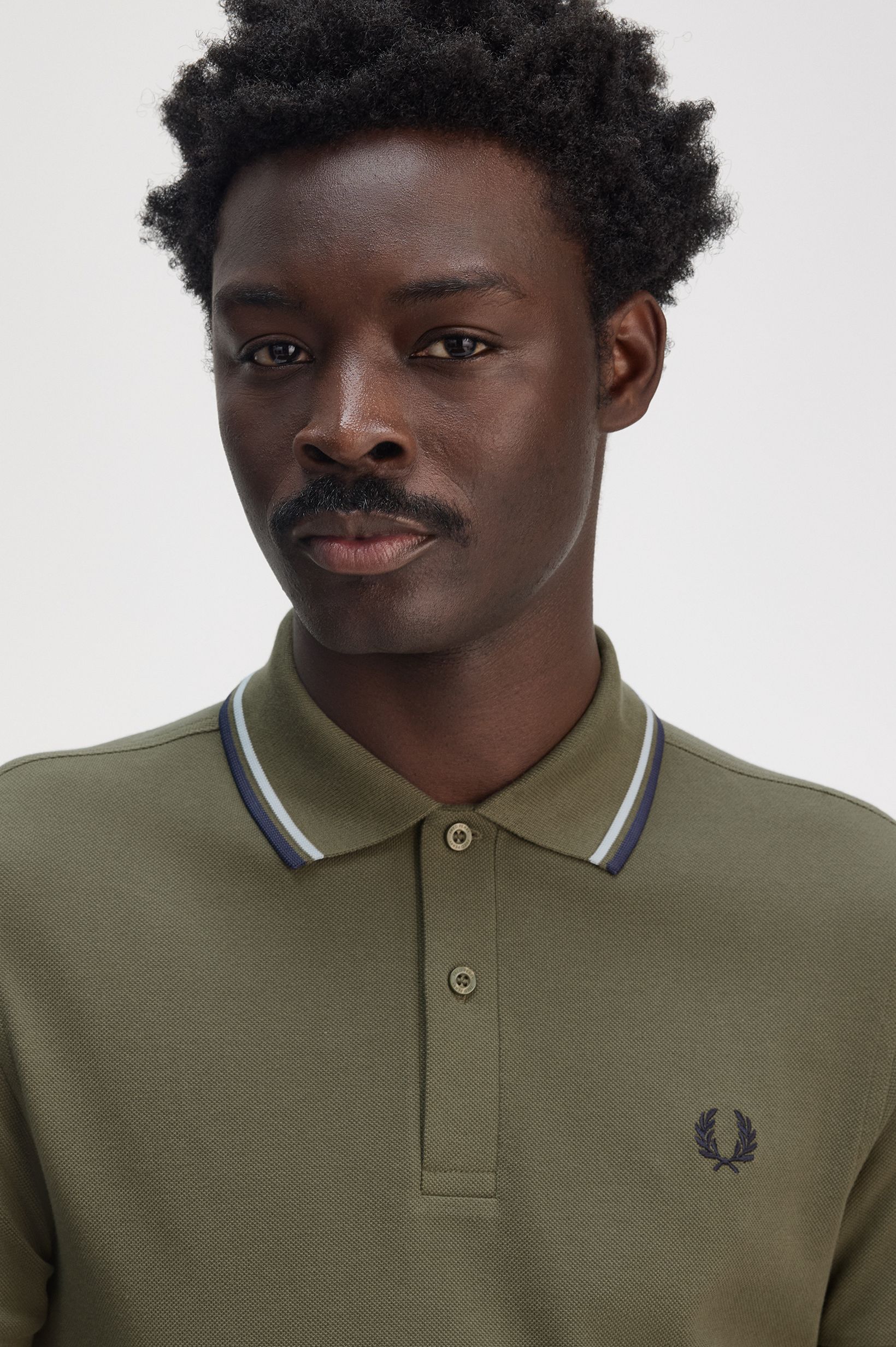 Polo original  'Twin Tipped Fred Perry Shirt' Verde-3