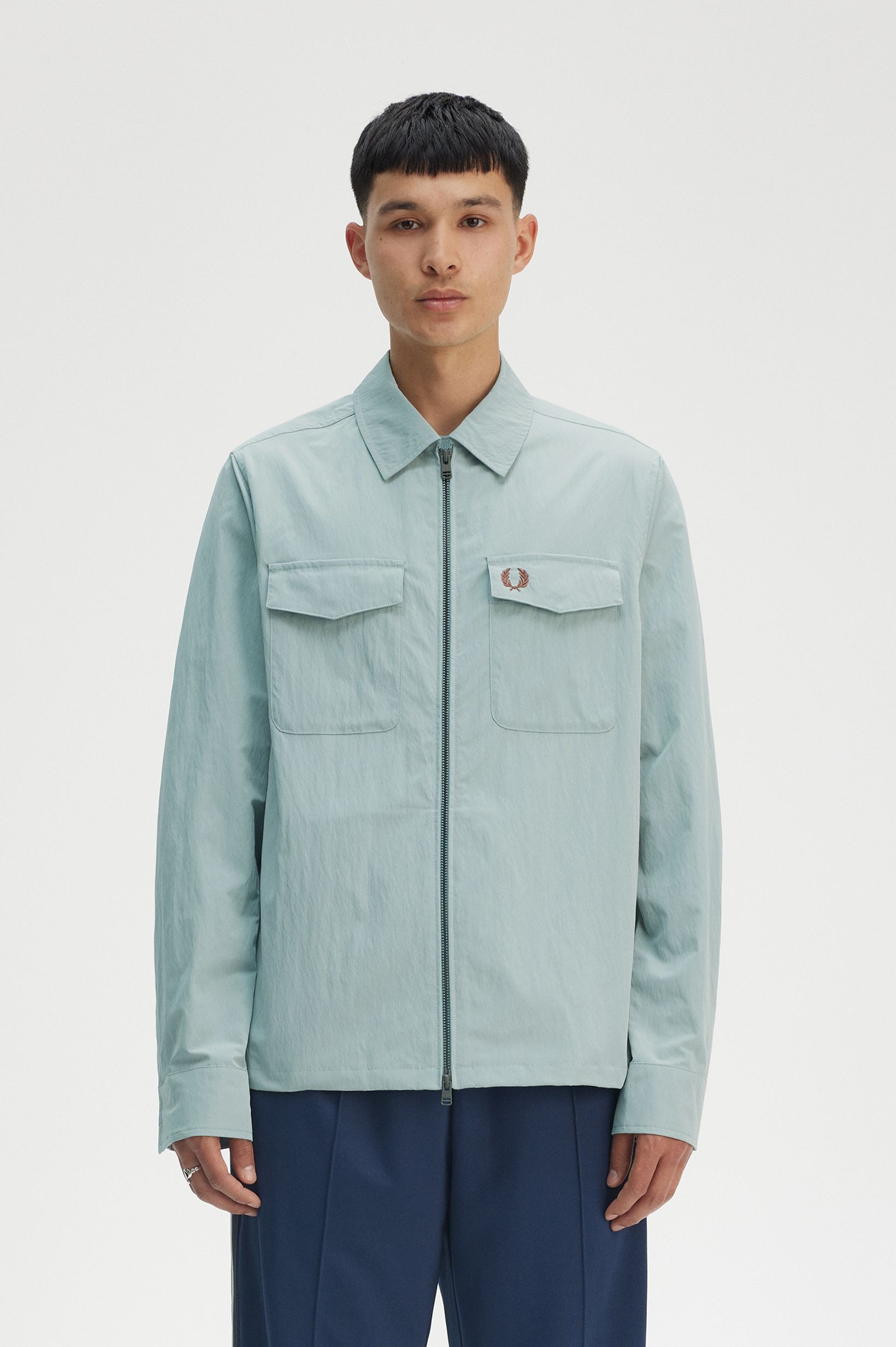 Sobrecamisa Fred Perry Azul-claro-1