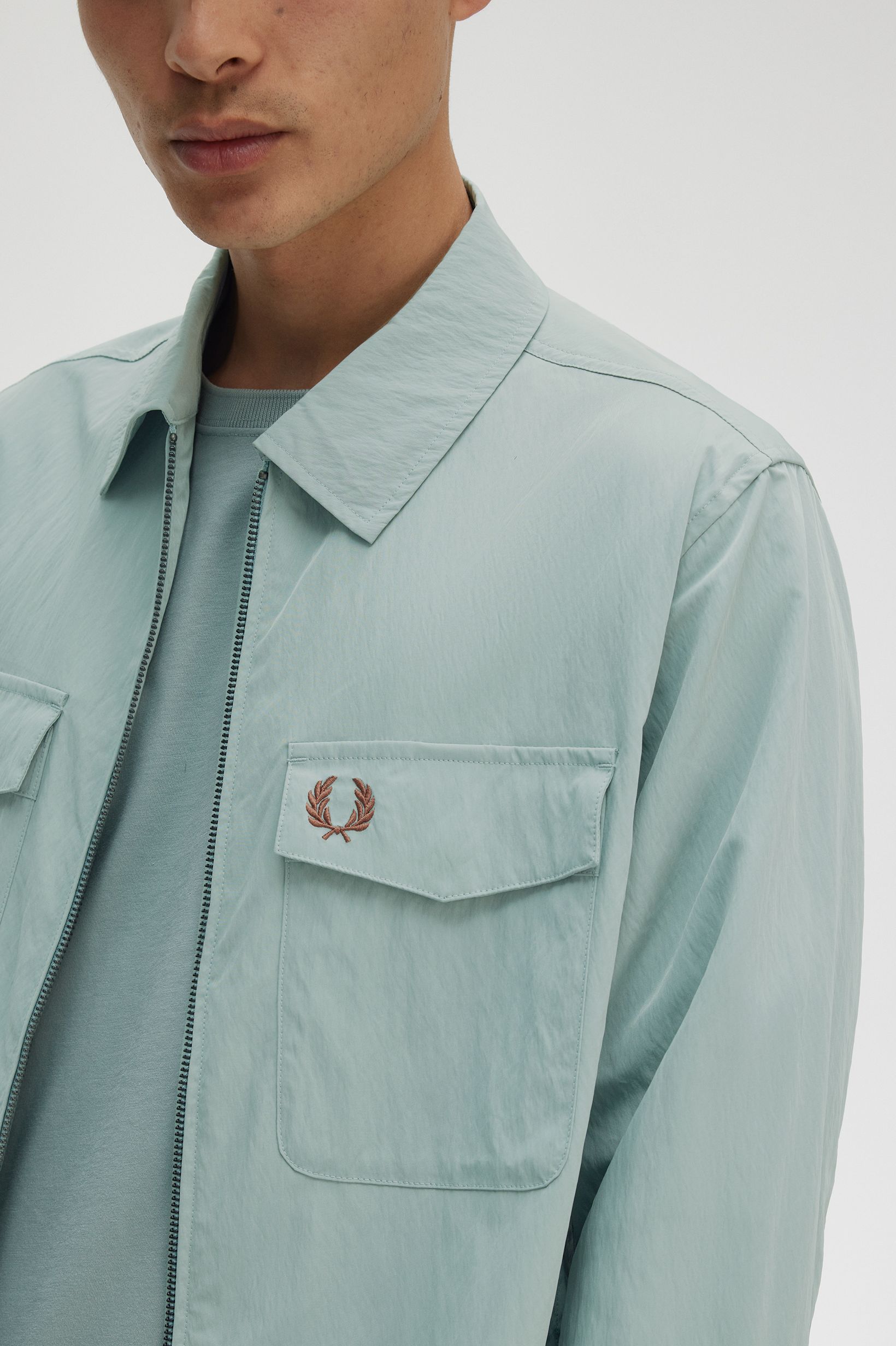 Sobrecamisa Fred Perry Azul-claro-2