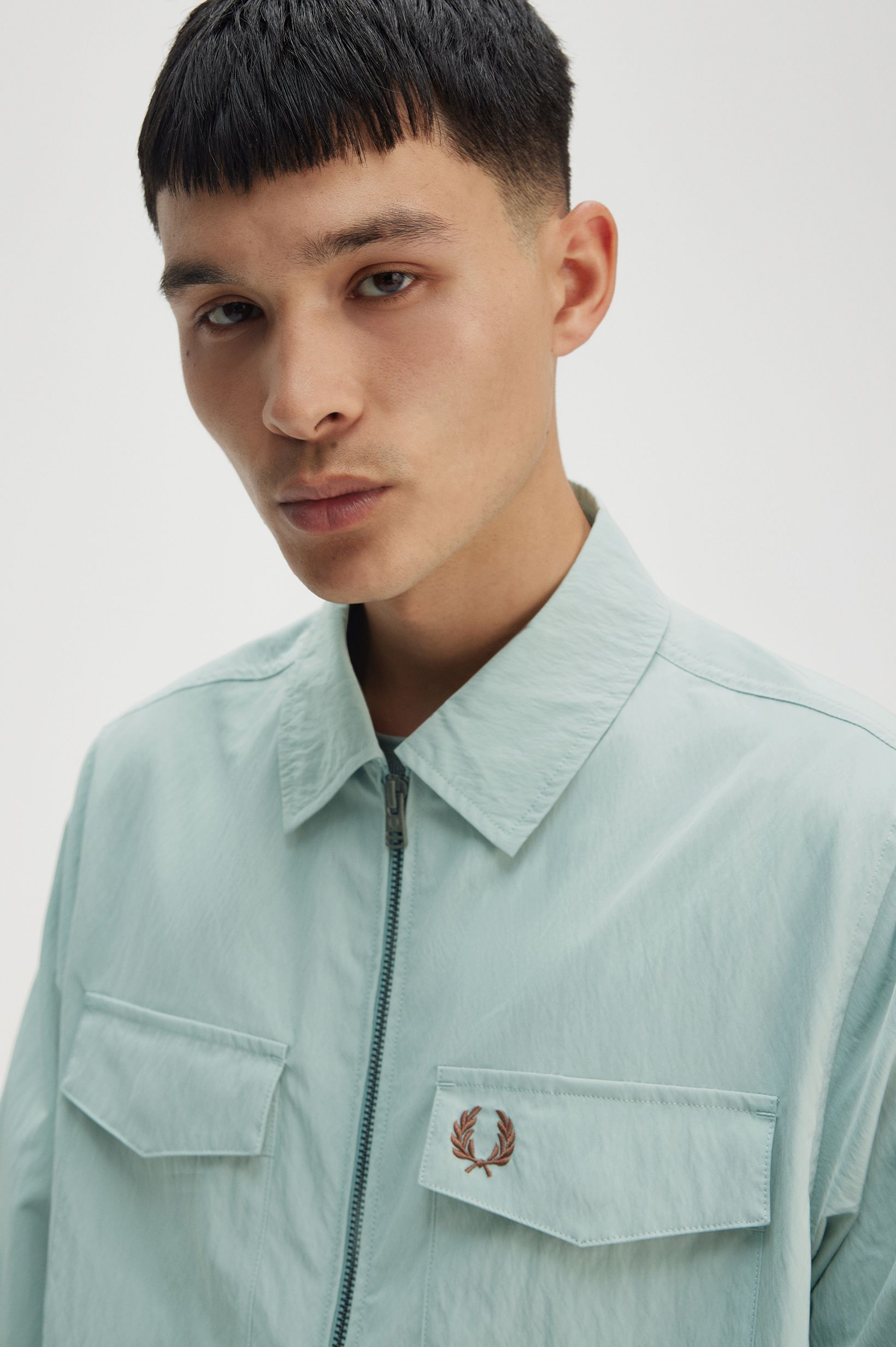 Sobrecamisa Fred Perry Azul-claro-3
