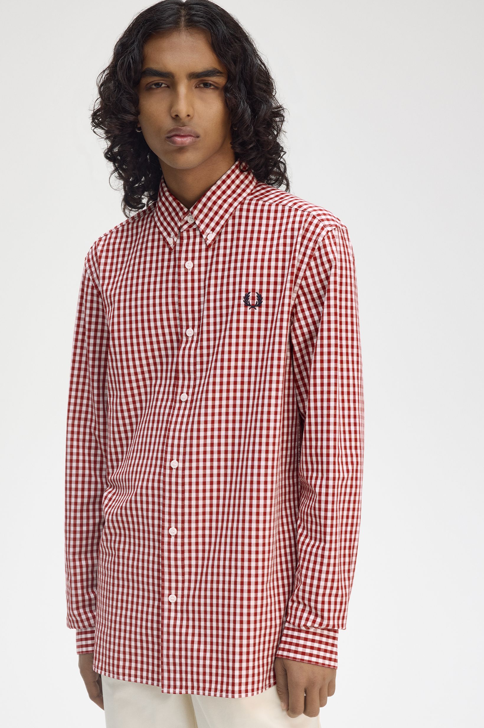 Camisa 'Gingham' Vermelho-1