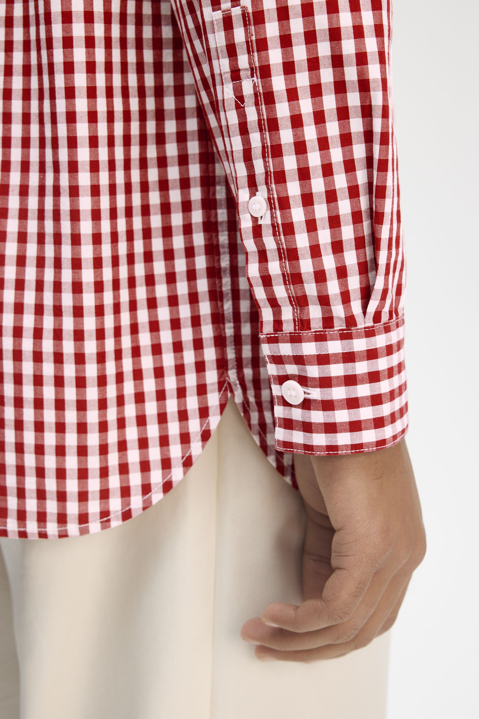 Camisa 'Gingham' Vermelho-2