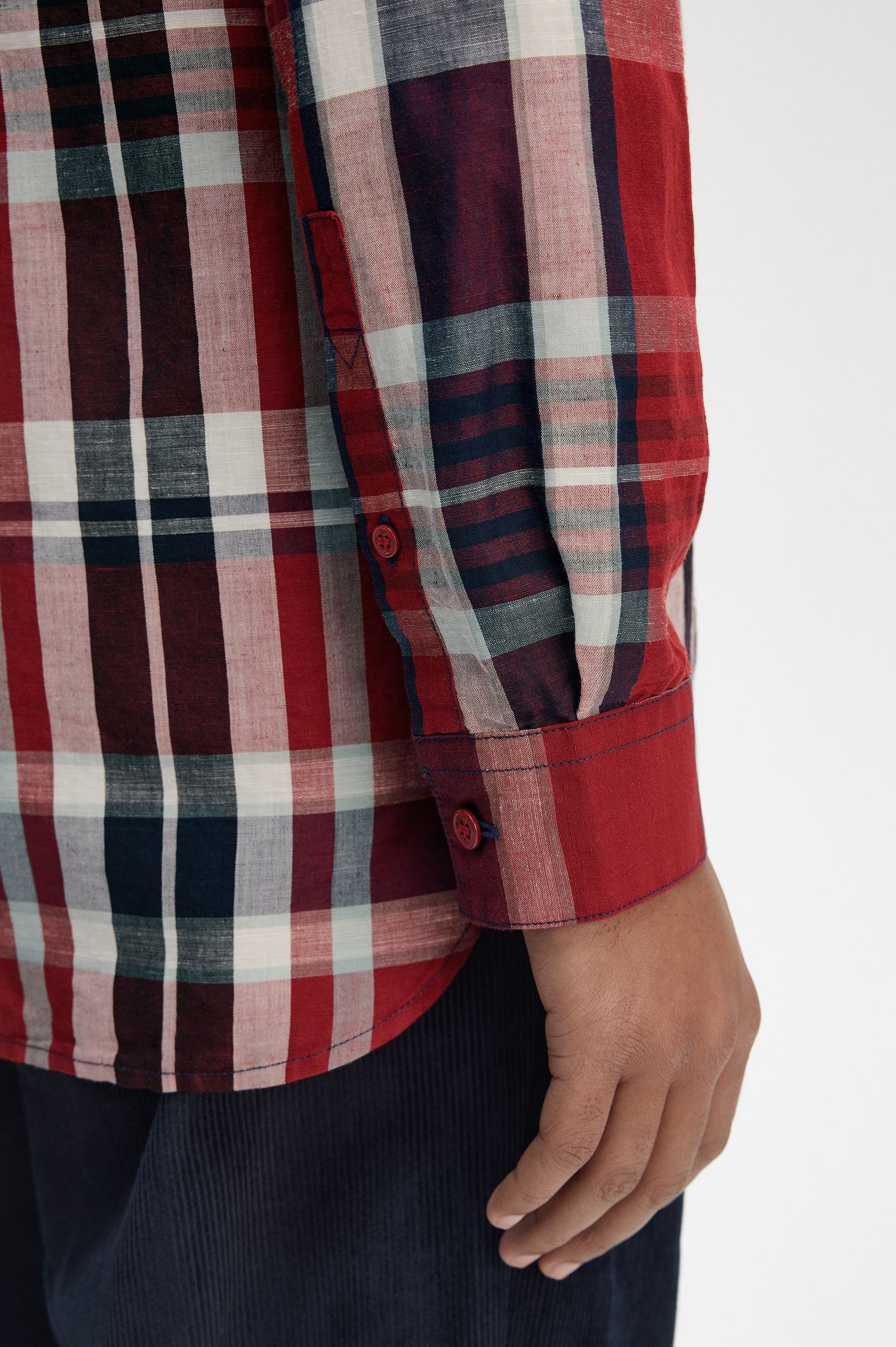 Camisa Xadrez 'Madras' Vermelho-2