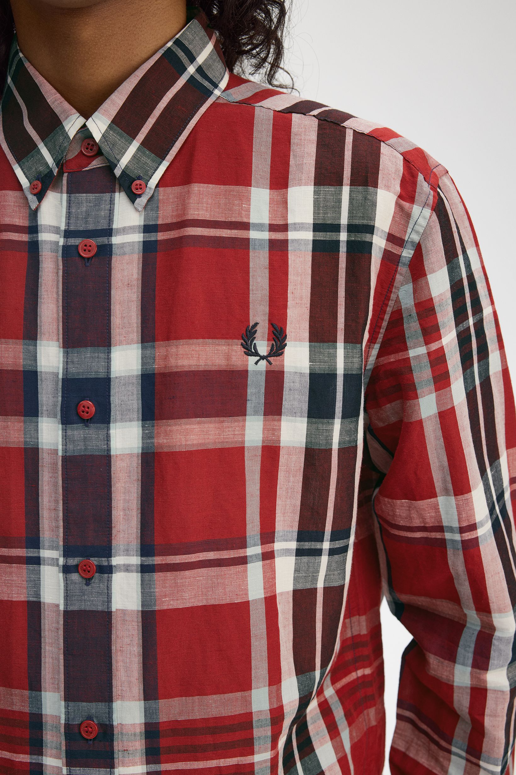 Camisa Xadrez 'Madras' Vermelho-3