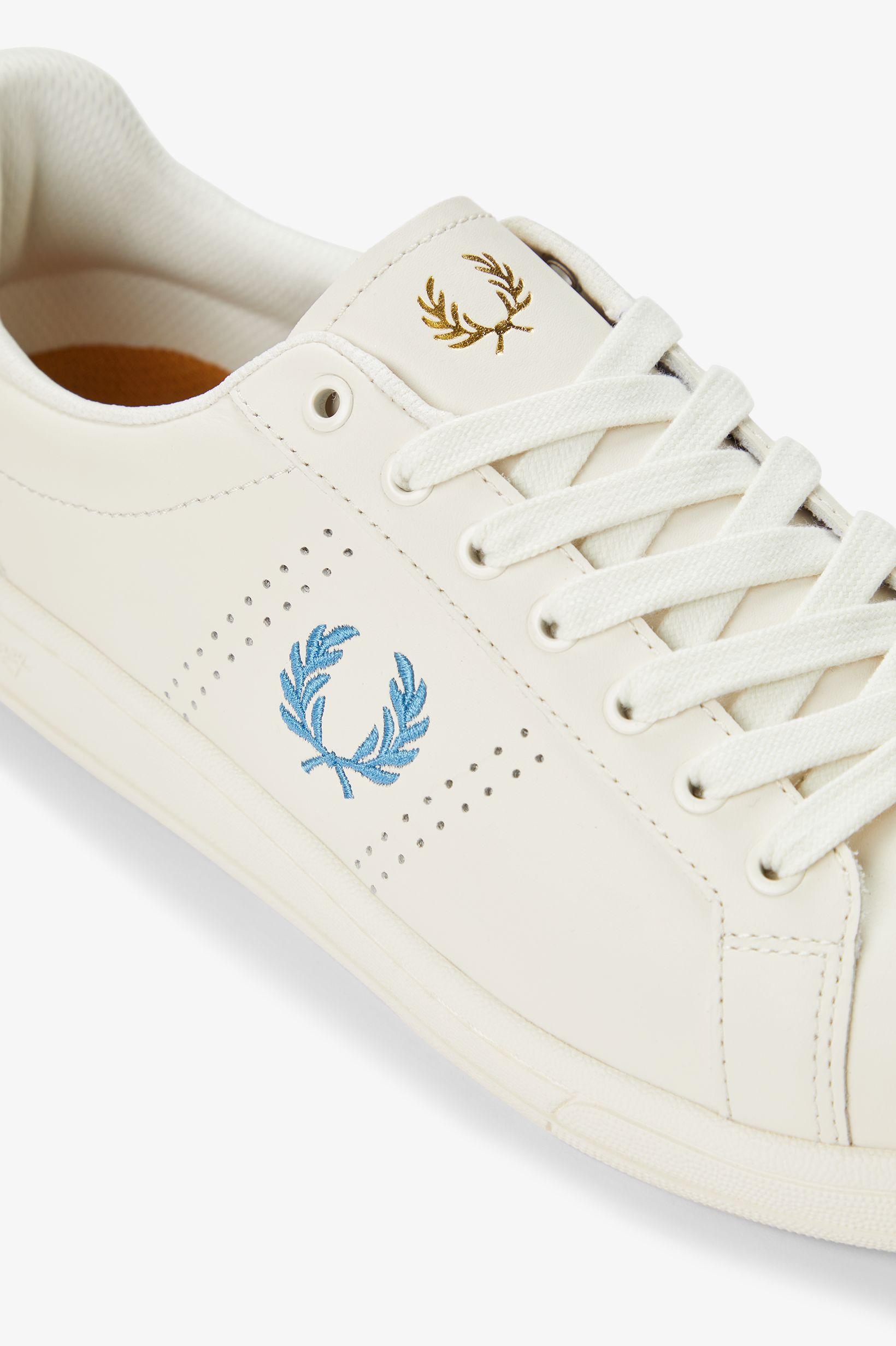 Sapatilhas 'B721' em Pele Fred Perry Cru-6