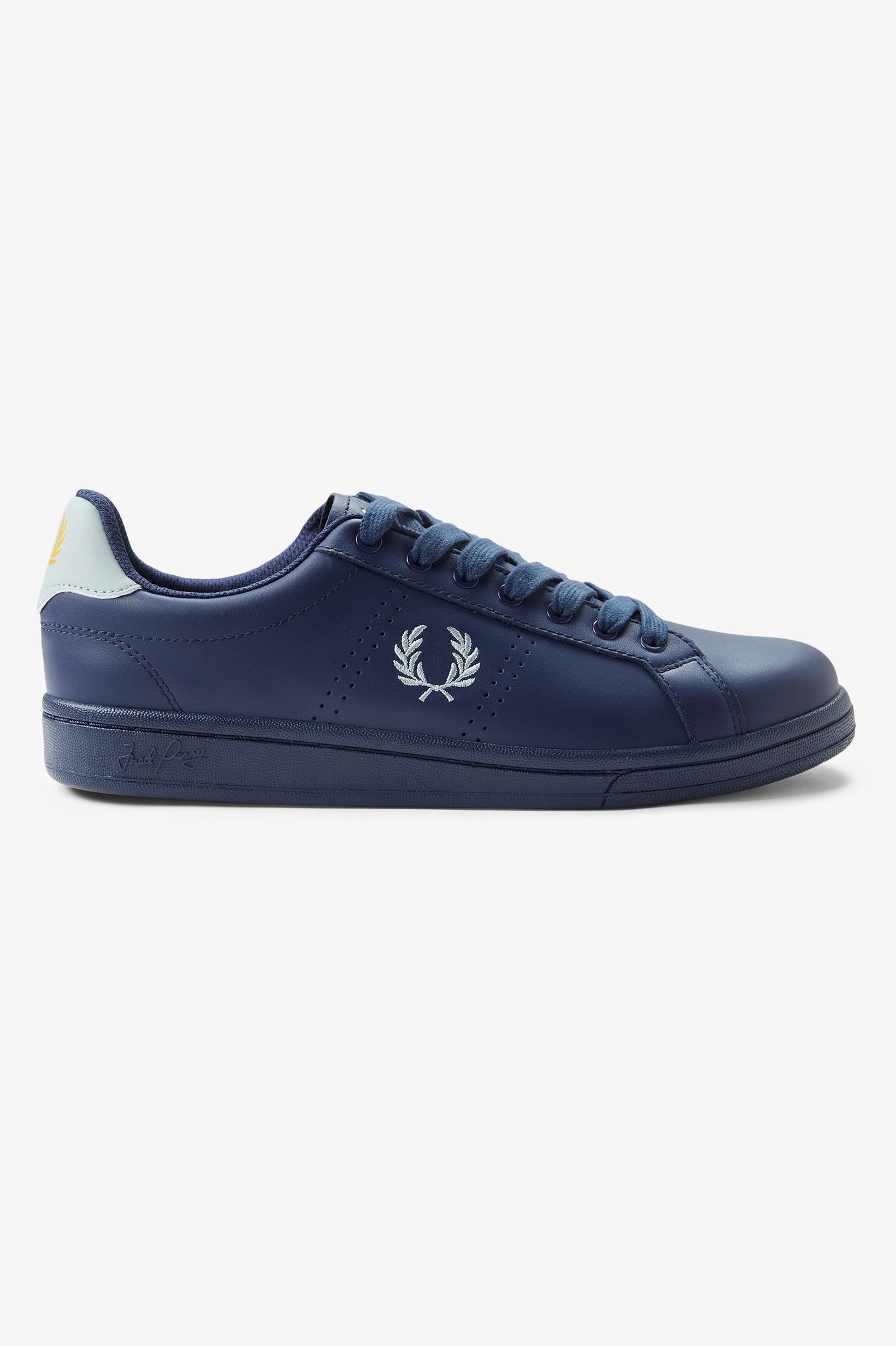 Sapatilhas 'B721' em Pele Fred Perry Azul-1