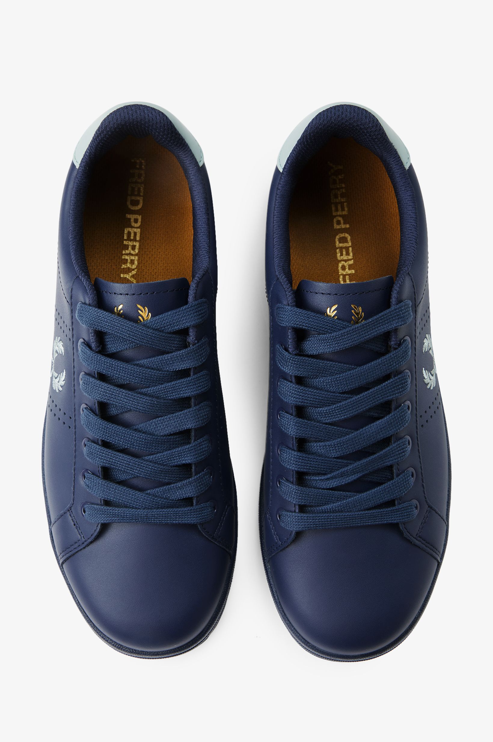Sapatilhas 'B721' em Pele Fred Perry Azul-2