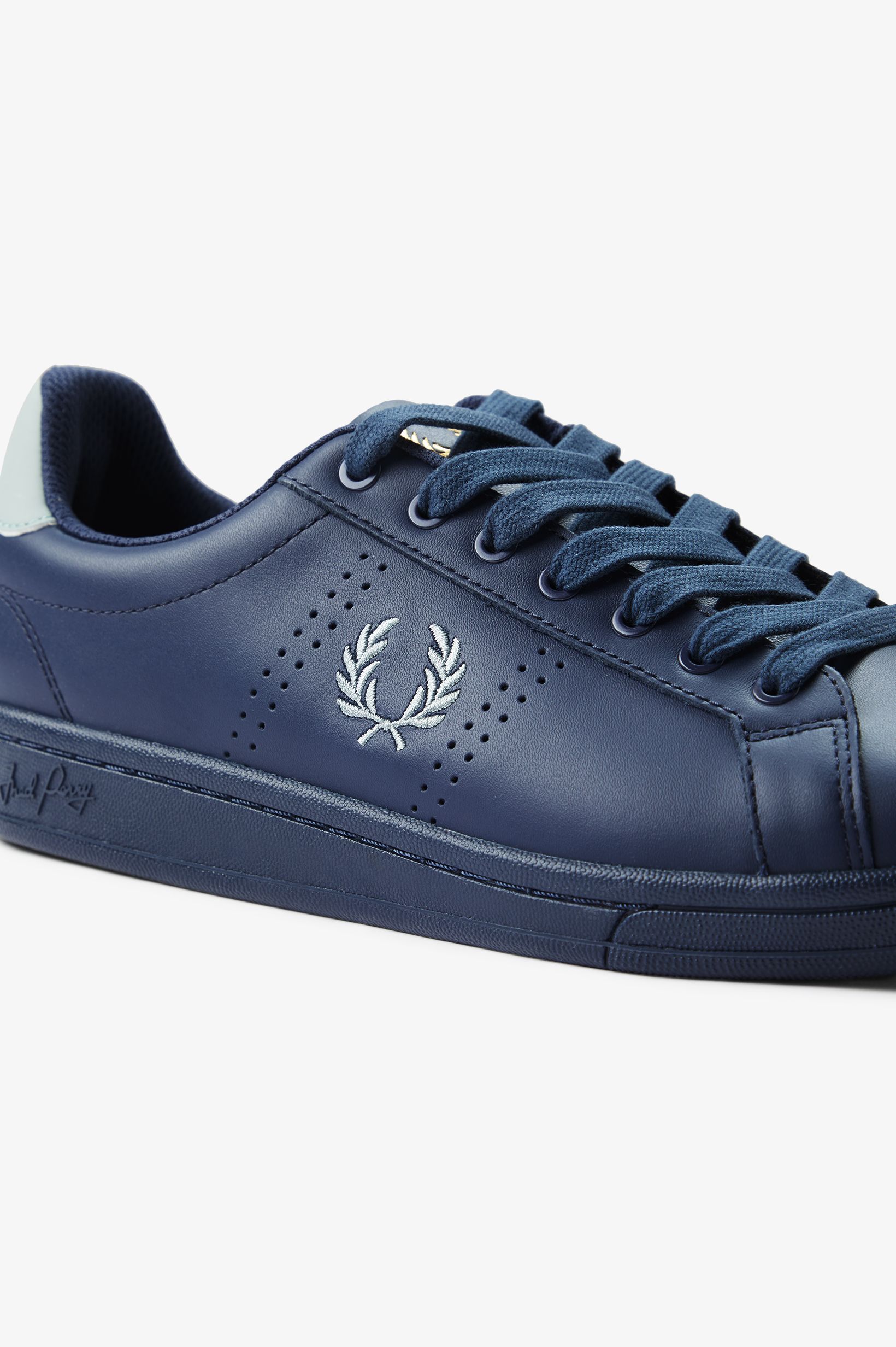Sapatilhas 'B721' em Pele Fred Perry Azul-6