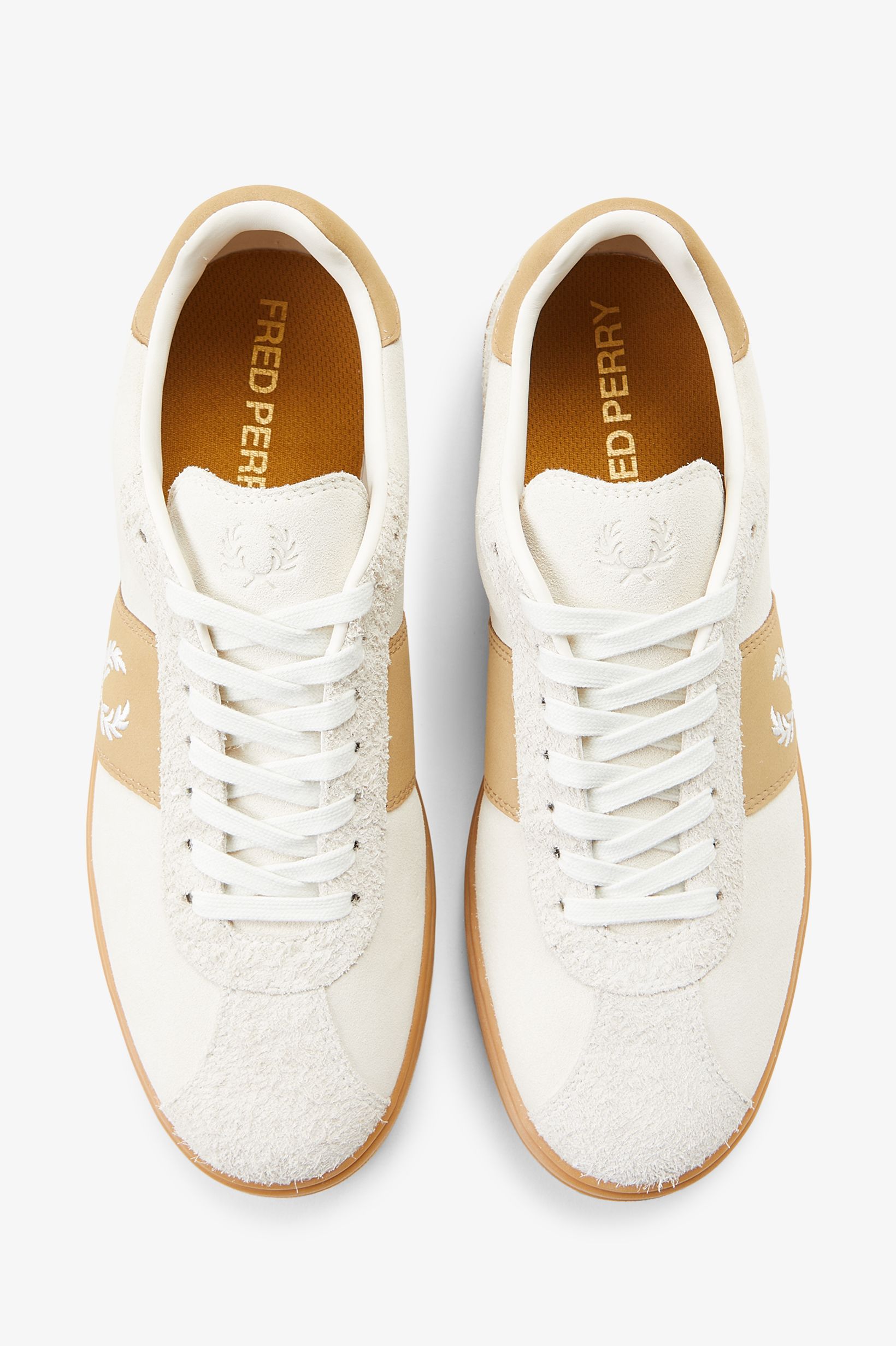 Sapatilhas Unisexo 'B4' em Pele Fred Perry Cru-5