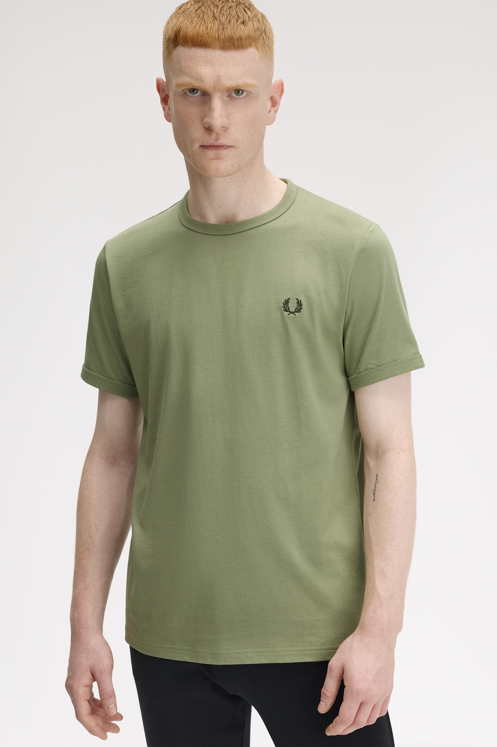 T-Shirt 'Ringer' Verde-1