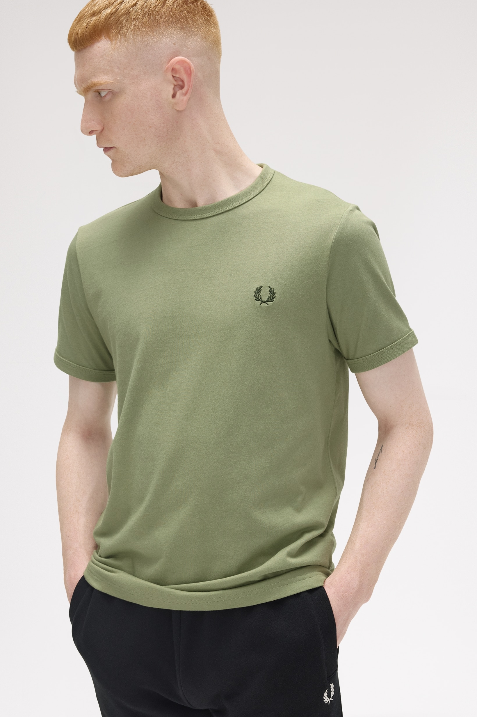 T-Shirt 'Ringer' Verde-2