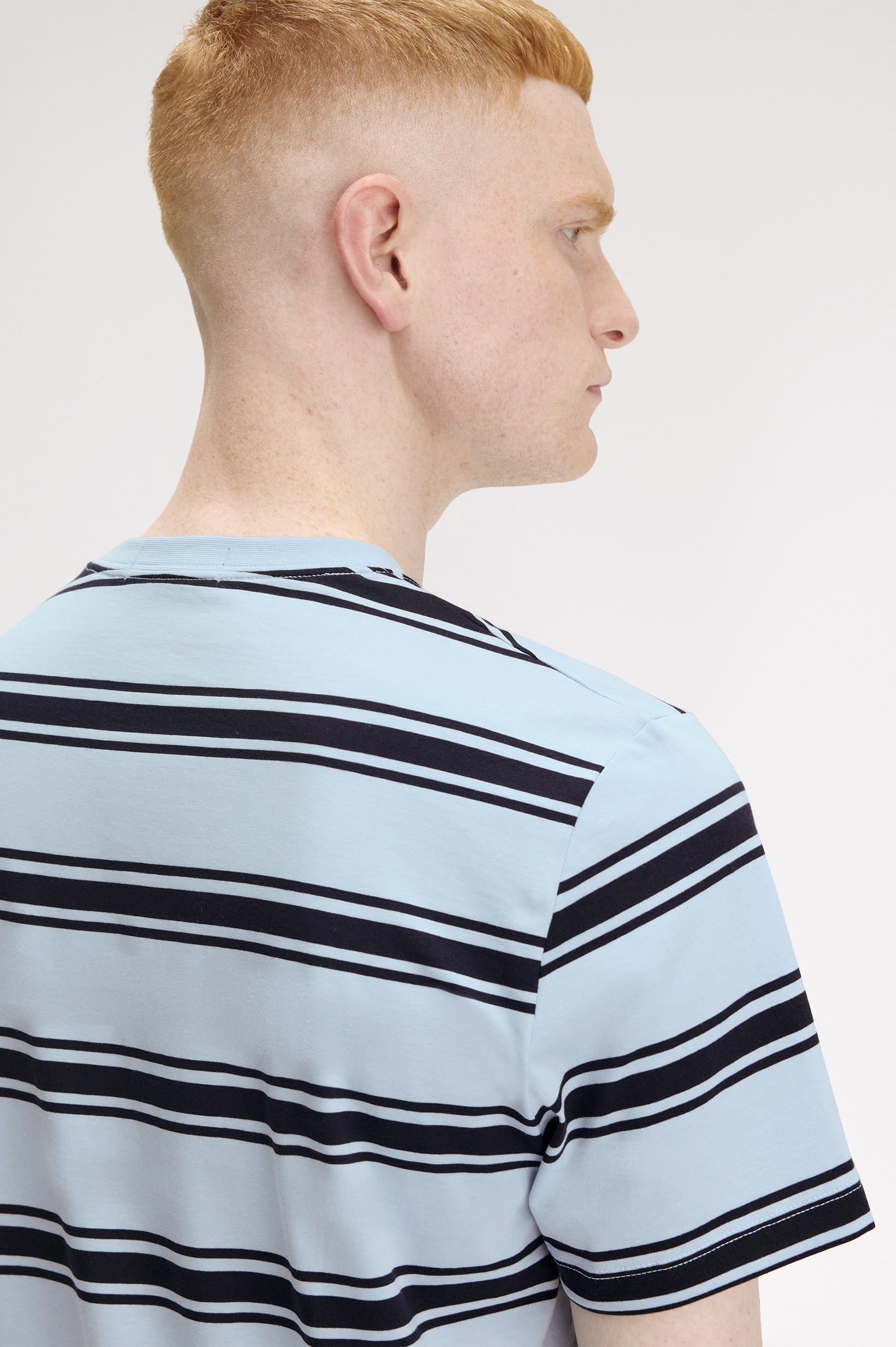 T-Shirt 'Fine Stripe' Azul-claro-2