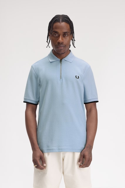 Imagem 0 de Polo Fred Perry com Fecho de Correr na Gola