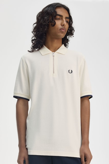 Imagem 0 de Polo Fred Perry com fecho de correr na gola