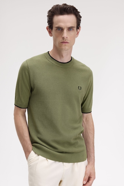 Imagem 0 de T-Shirt em Malha com Frente Texturada