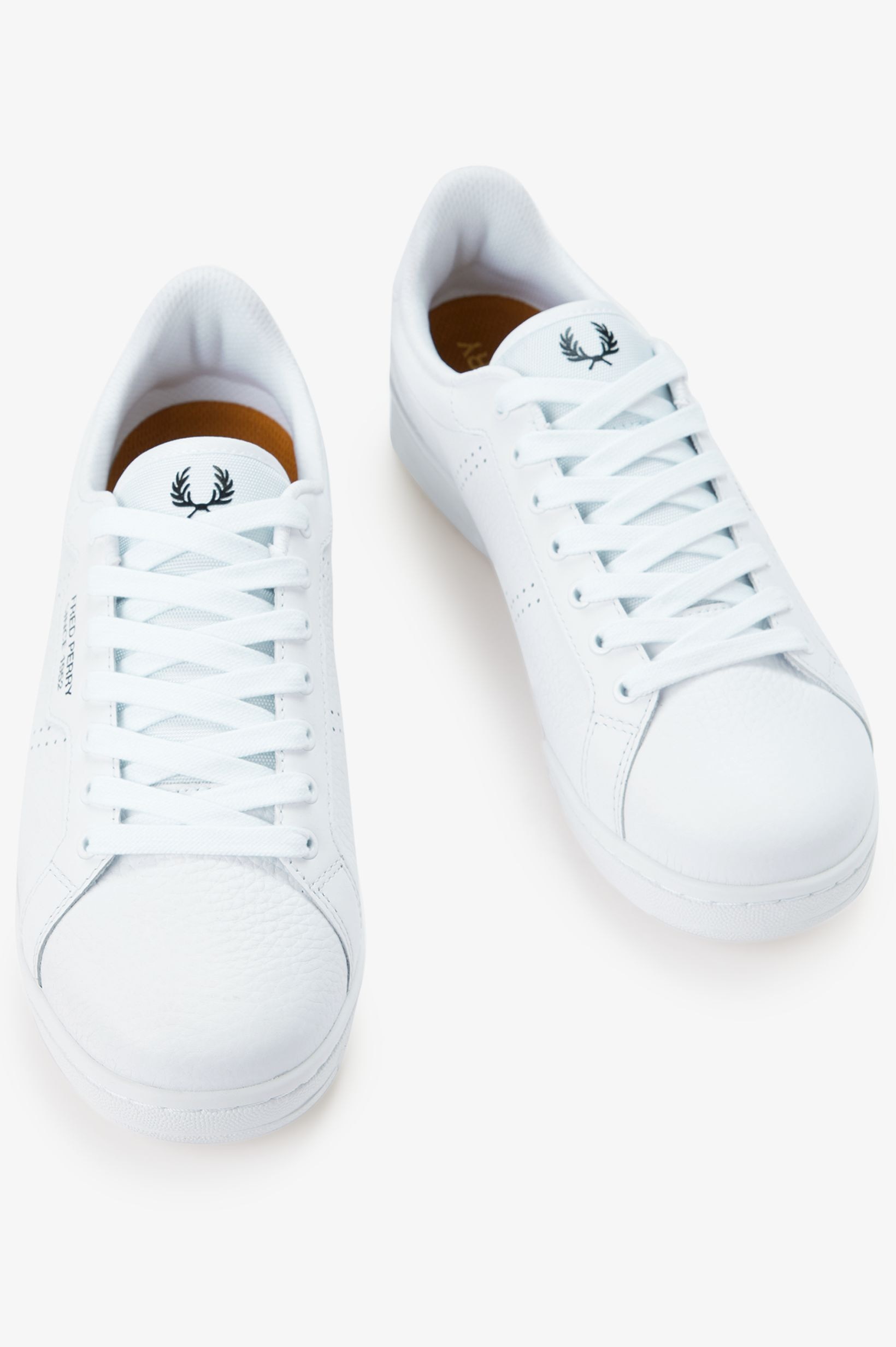 Sapatilhas 'B722' em Pele Fred Perry Branco-3