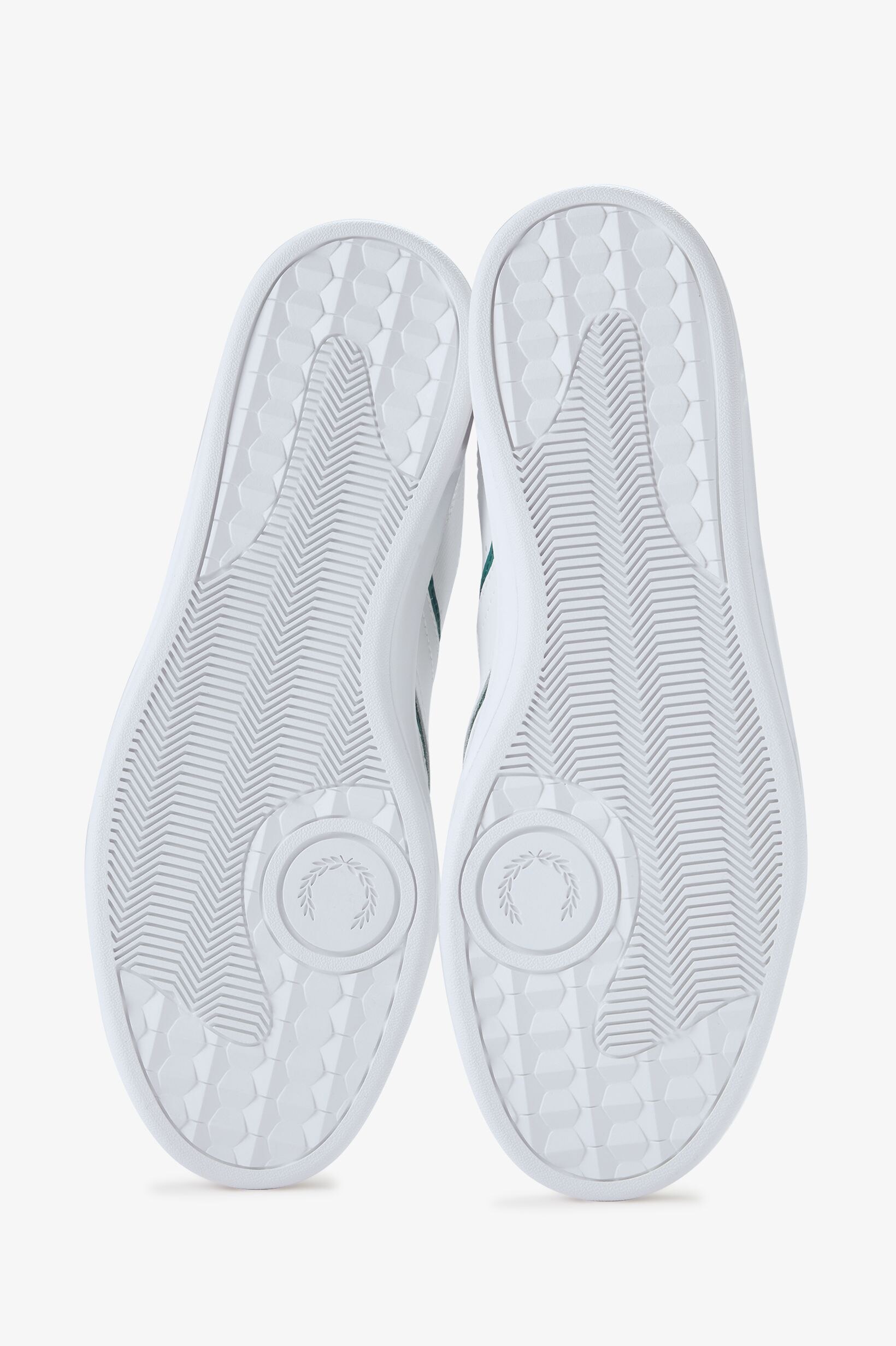 Sapatilhas 'B4' em Pele Fred Perry Branco-4