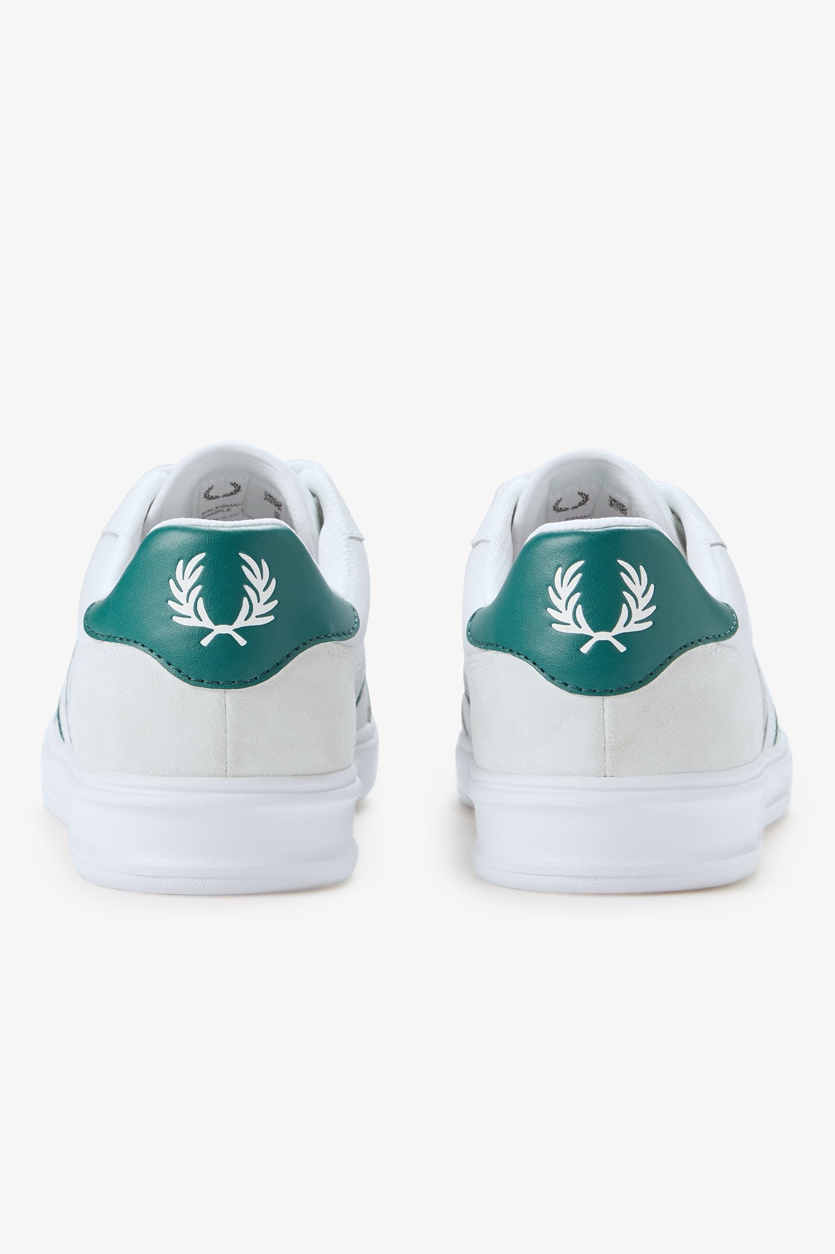 Sapatilhas 'B4' em Pele Fred Perry Branco-5