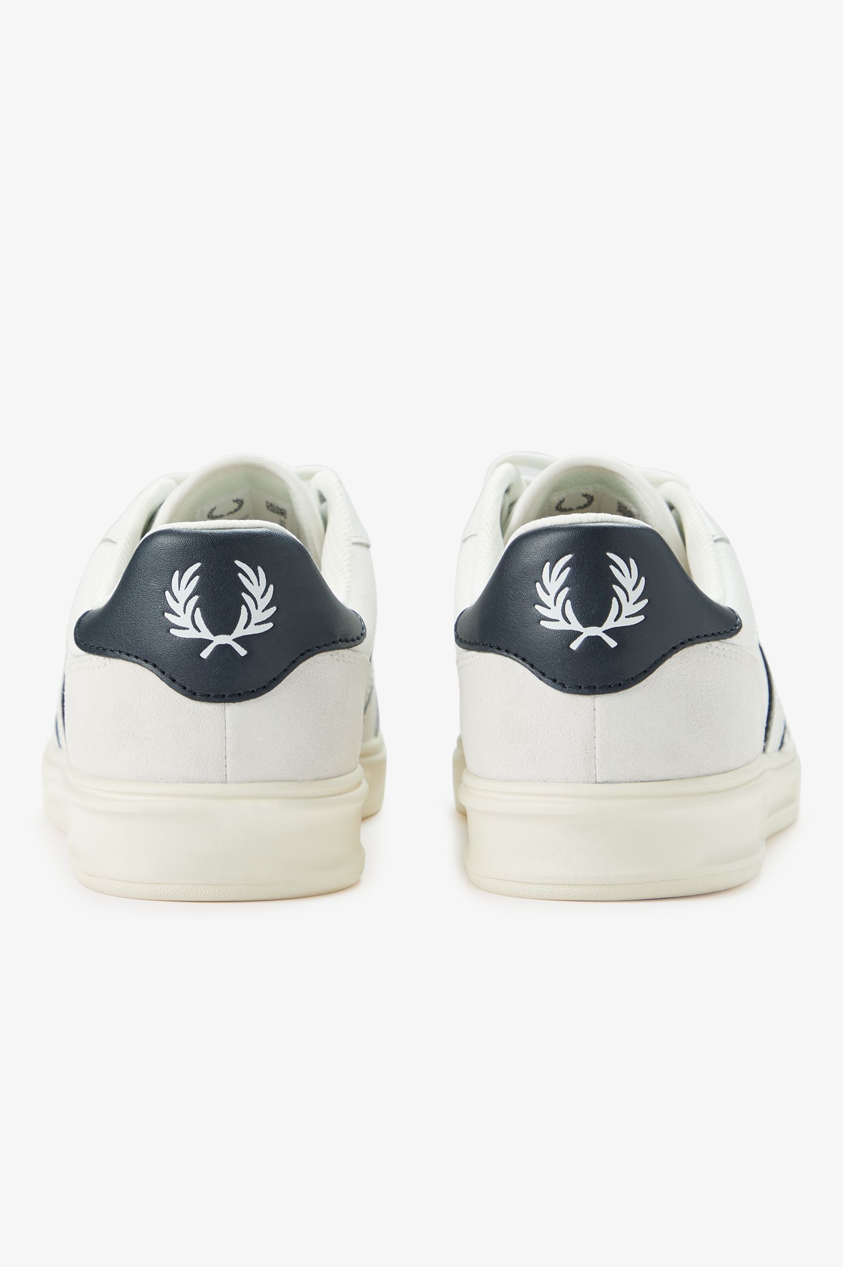 Sapatilhas 'B4' em Pele Fred Perry Branco-5