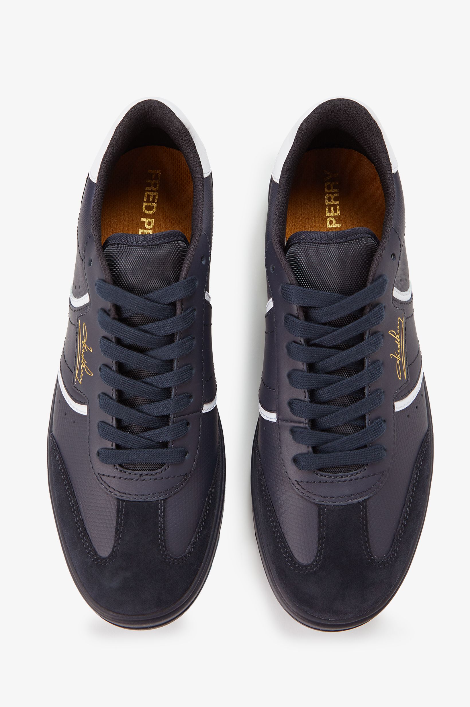 Sapatilhas 'B4' em Pele Fred Perry Azul-marinho-2