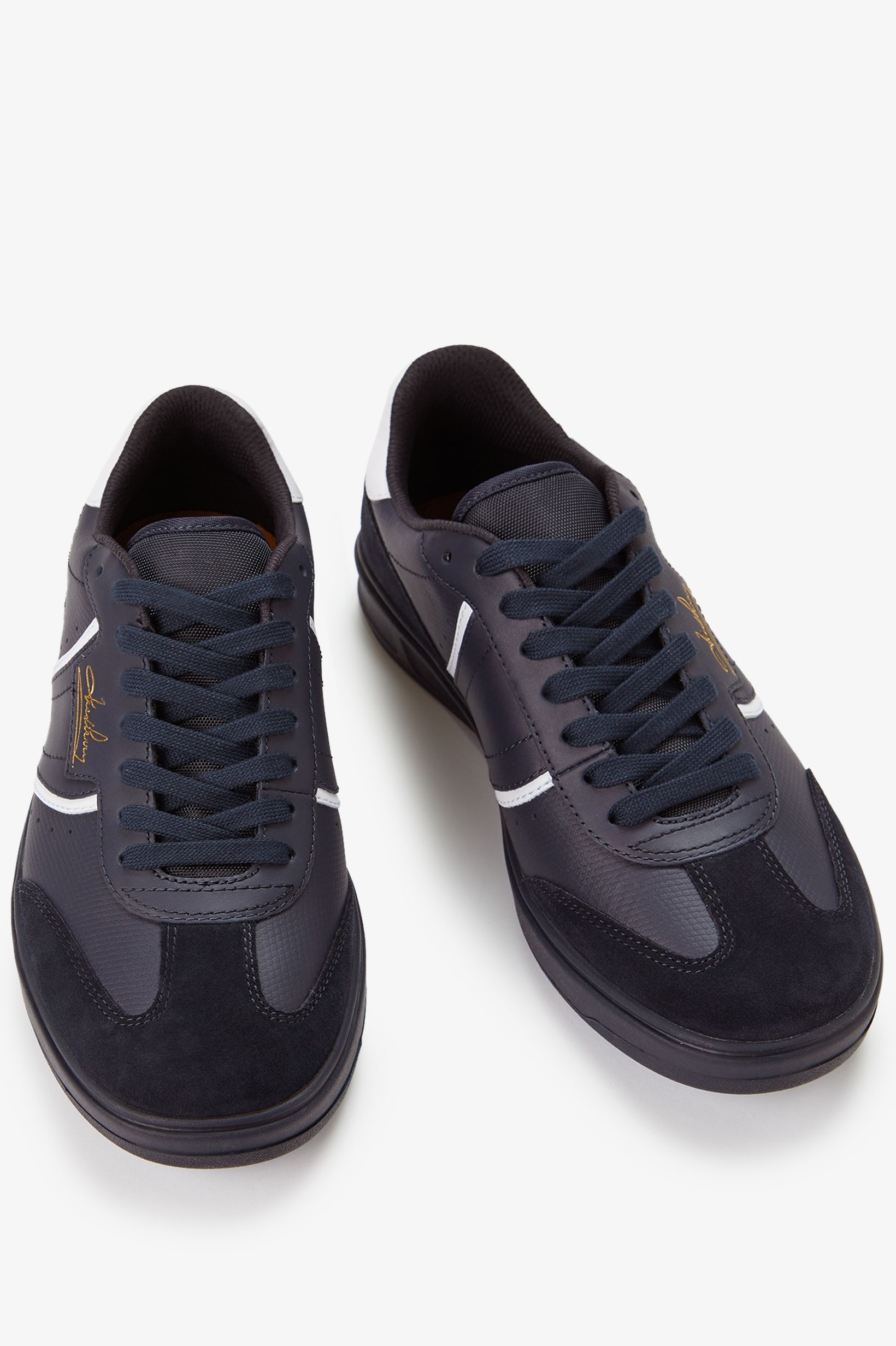 Sapatilhas 'B4' em Pele Fred Perry Azul-marinho-3
