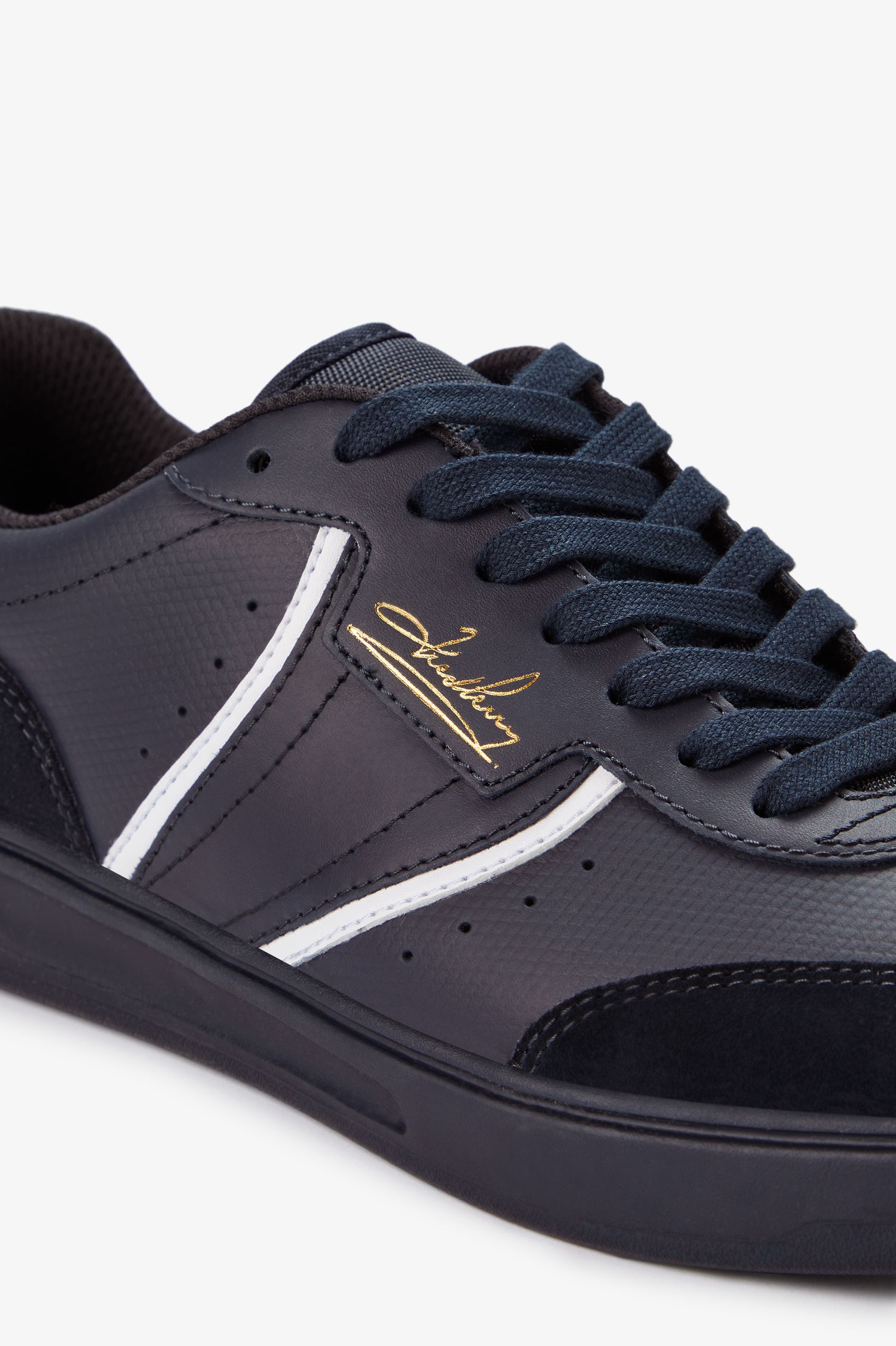 Sapatilhas 'B4' em Pele Fred Perry Azul-marinho-6