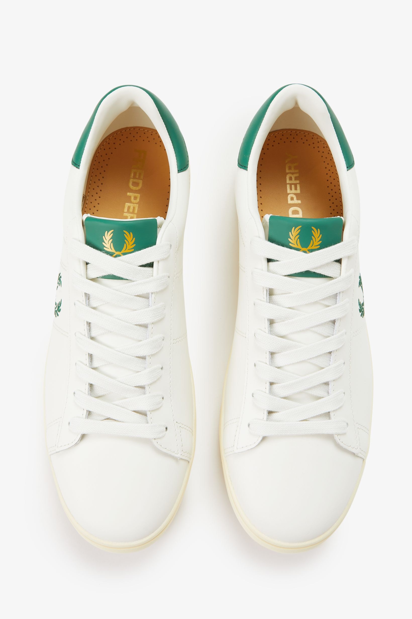 Sapatilhas Unissexo 'Spencer' em Pele Fred Perry Cru-2