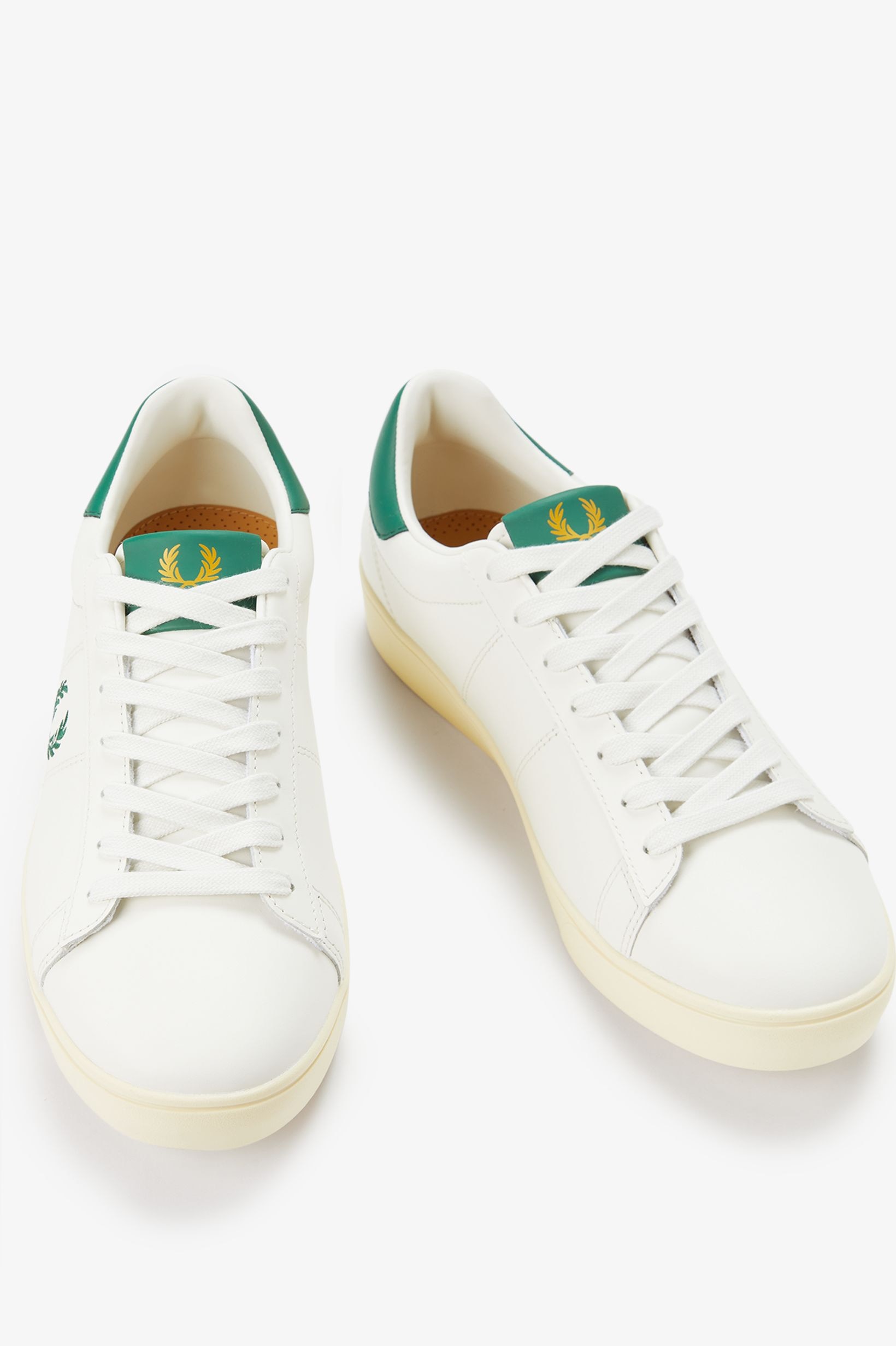 Sapatilhas Unissexo 'Spencer' em Pele Fred Perry Cru-3
