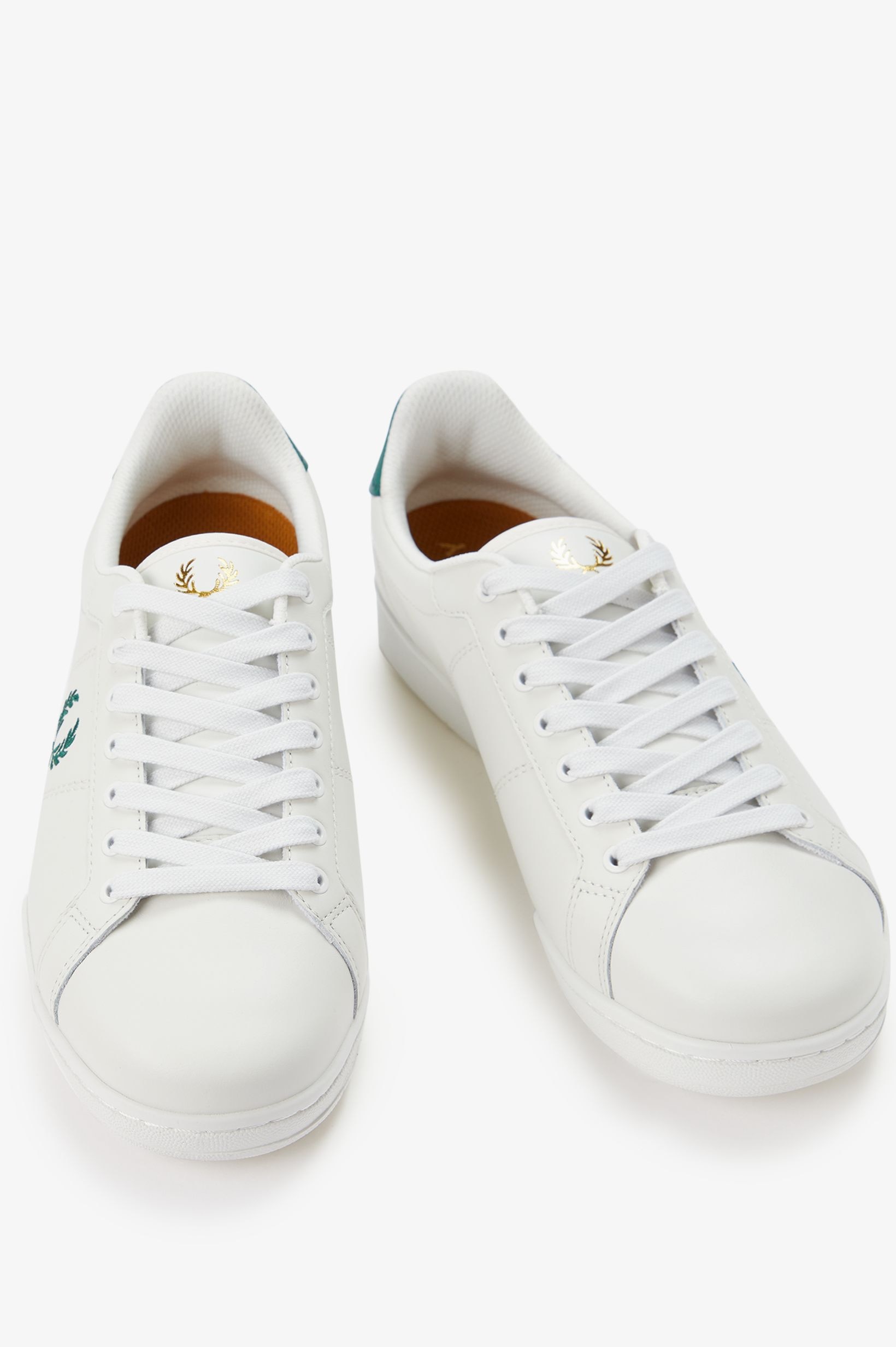 Sapatilhas 'B722' em Pele Fred Perry Branco-3