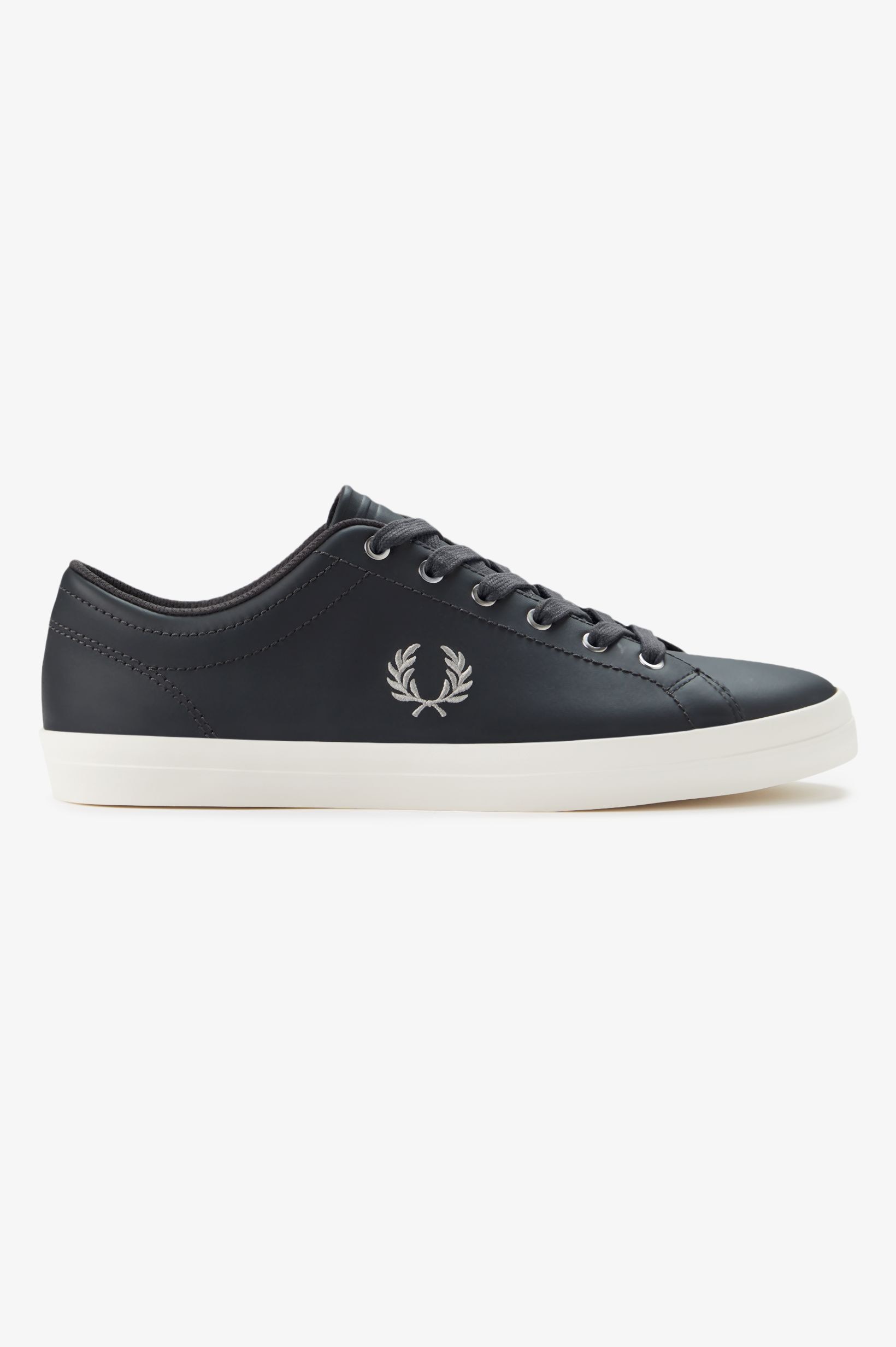 Sapatilhas 'Baseline' em Pele Fred Perry Cinzento-escuro-1