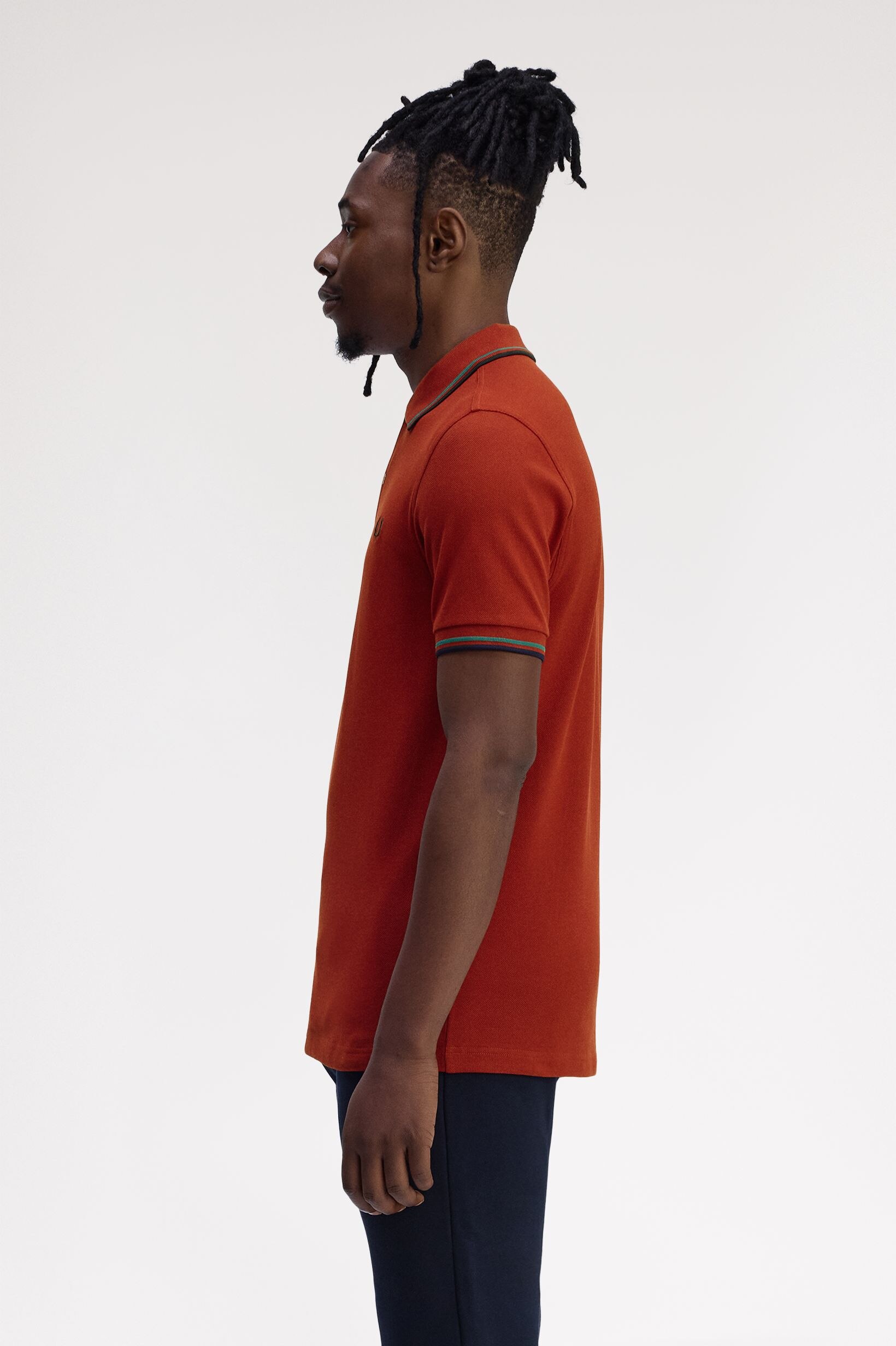 Polo original  'Twin Tipped Fred Perry Shirt' Vermelho-2