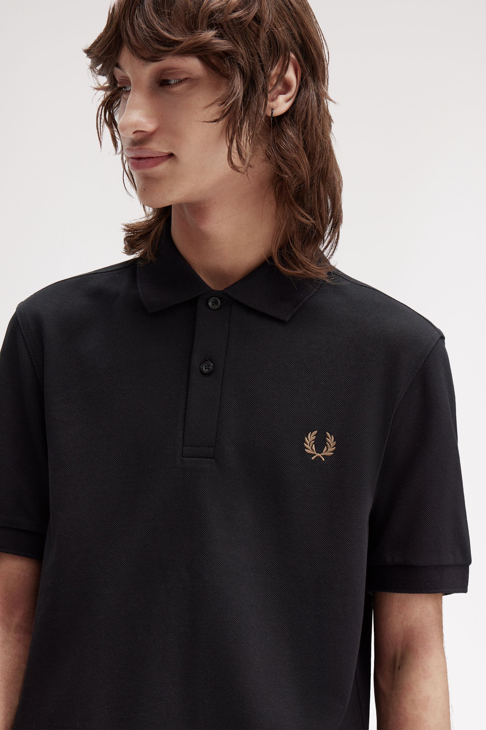 Polo Fred Perry 'M6000' Preto-3